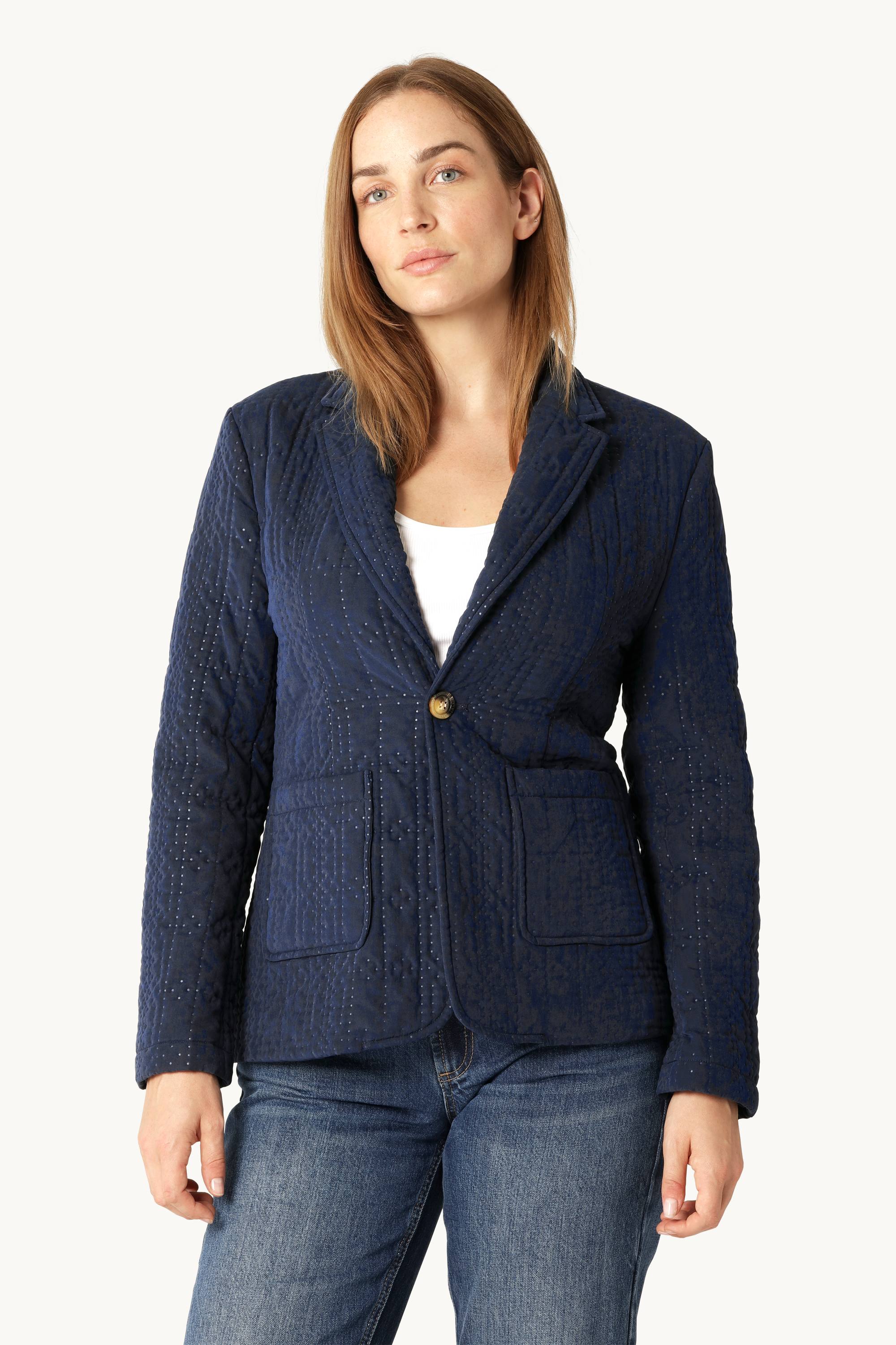 Blazer Matelassé - Dark Indigo