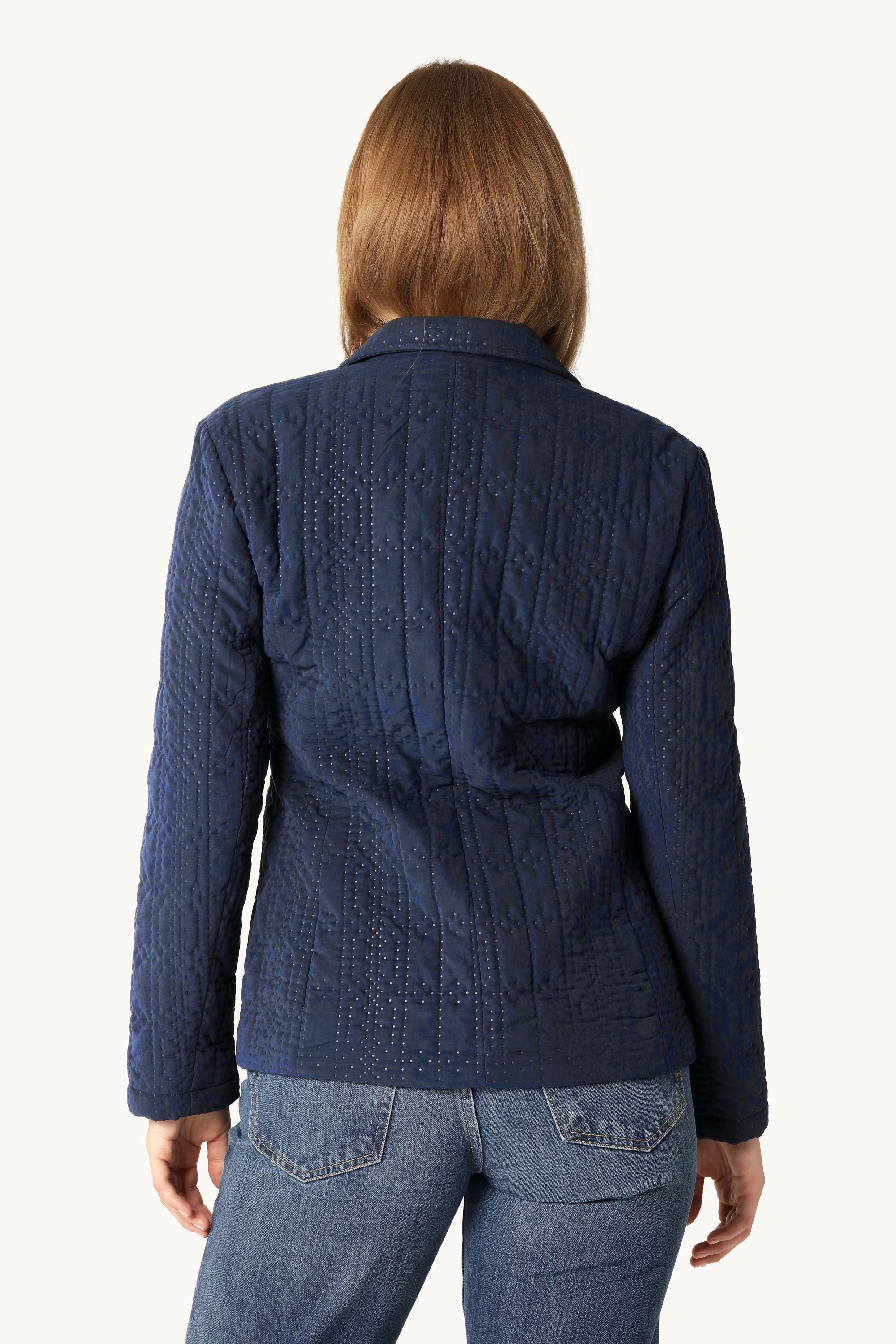 Blazer Matelassé - Dark Indigo