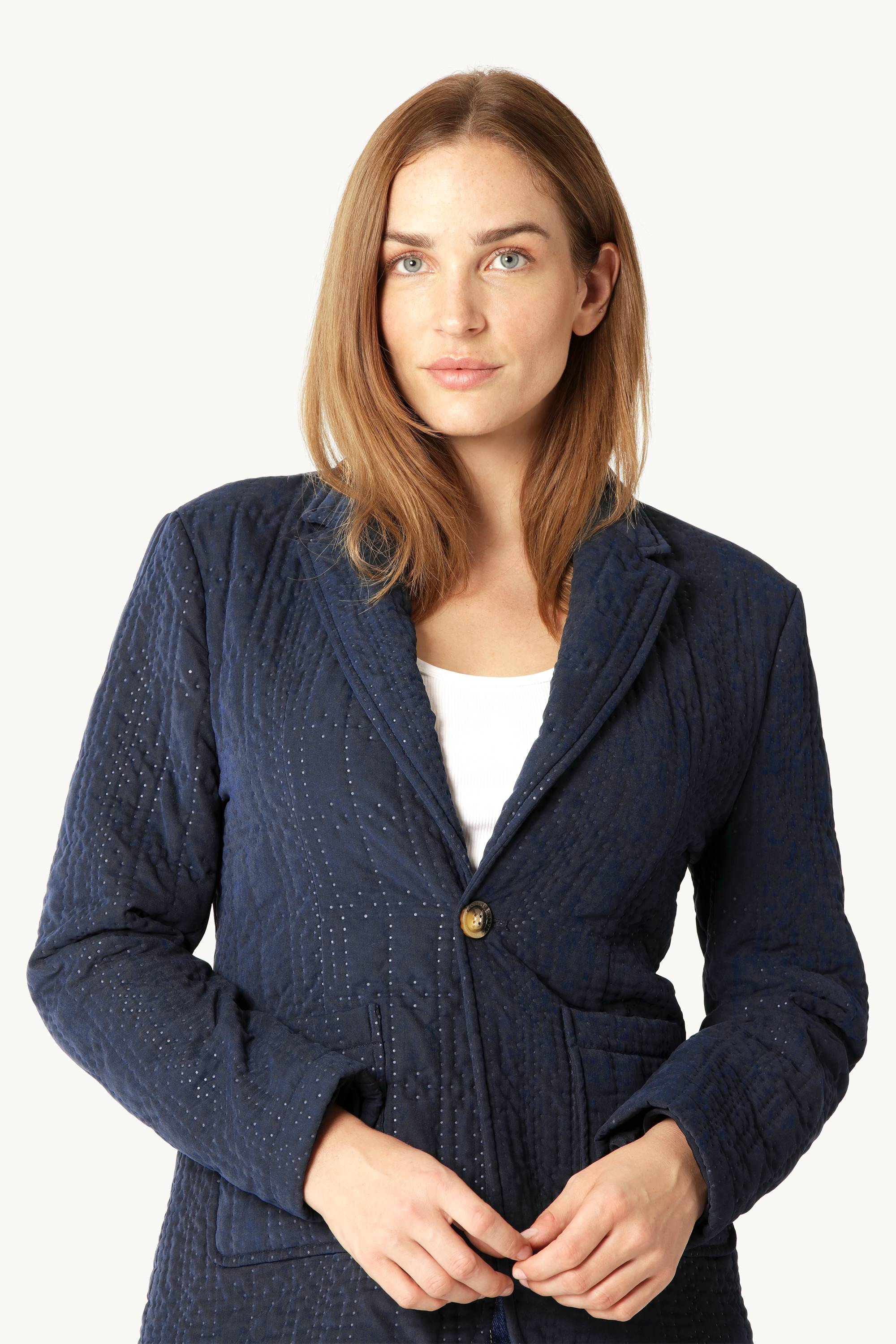 Blazer Matelassé - Dark Indigo