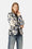 Blazer Matelassé - Beige Artsy Stroke Flower