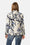 Blazer Matelassé - Beige Artsy Stroke Flower