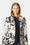 Blazer Matelassé - Beige Artsy Stroke Flower