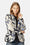 Blazer Matelassé - Beige Artsy Stroke Flower