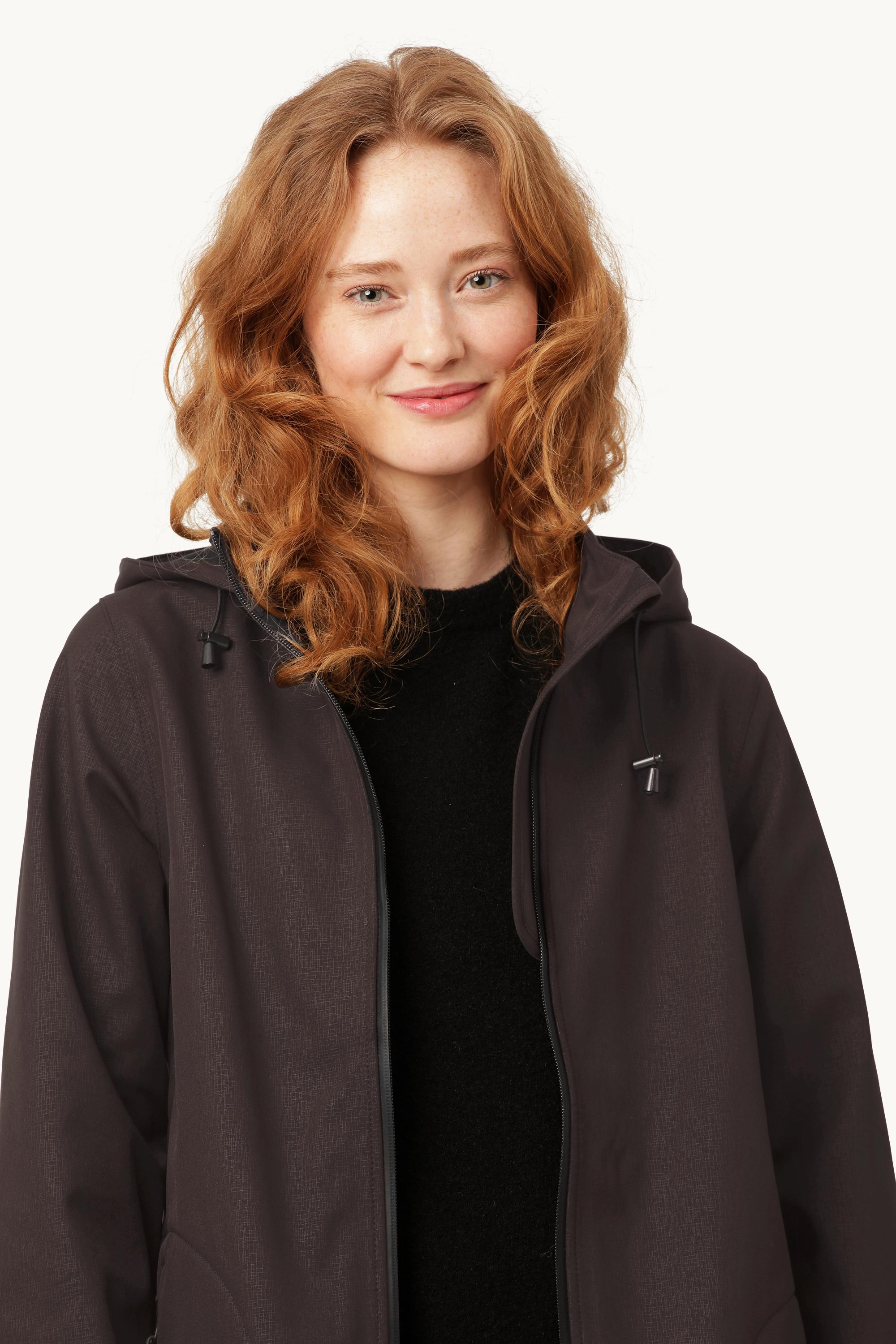 Softshell Raincoat A-line - Black