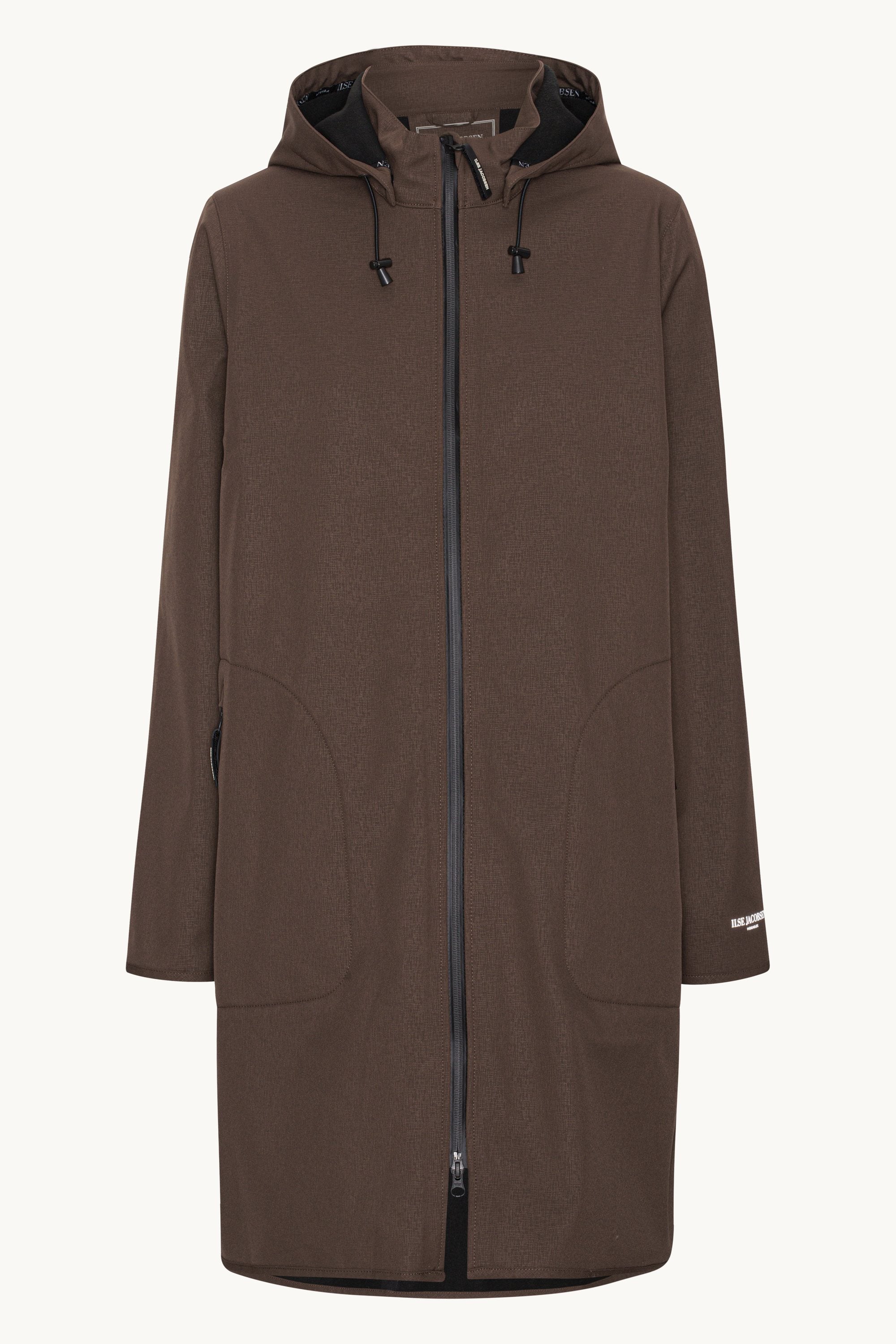 Softshell Raincoat A-line - Chocolate Brown
