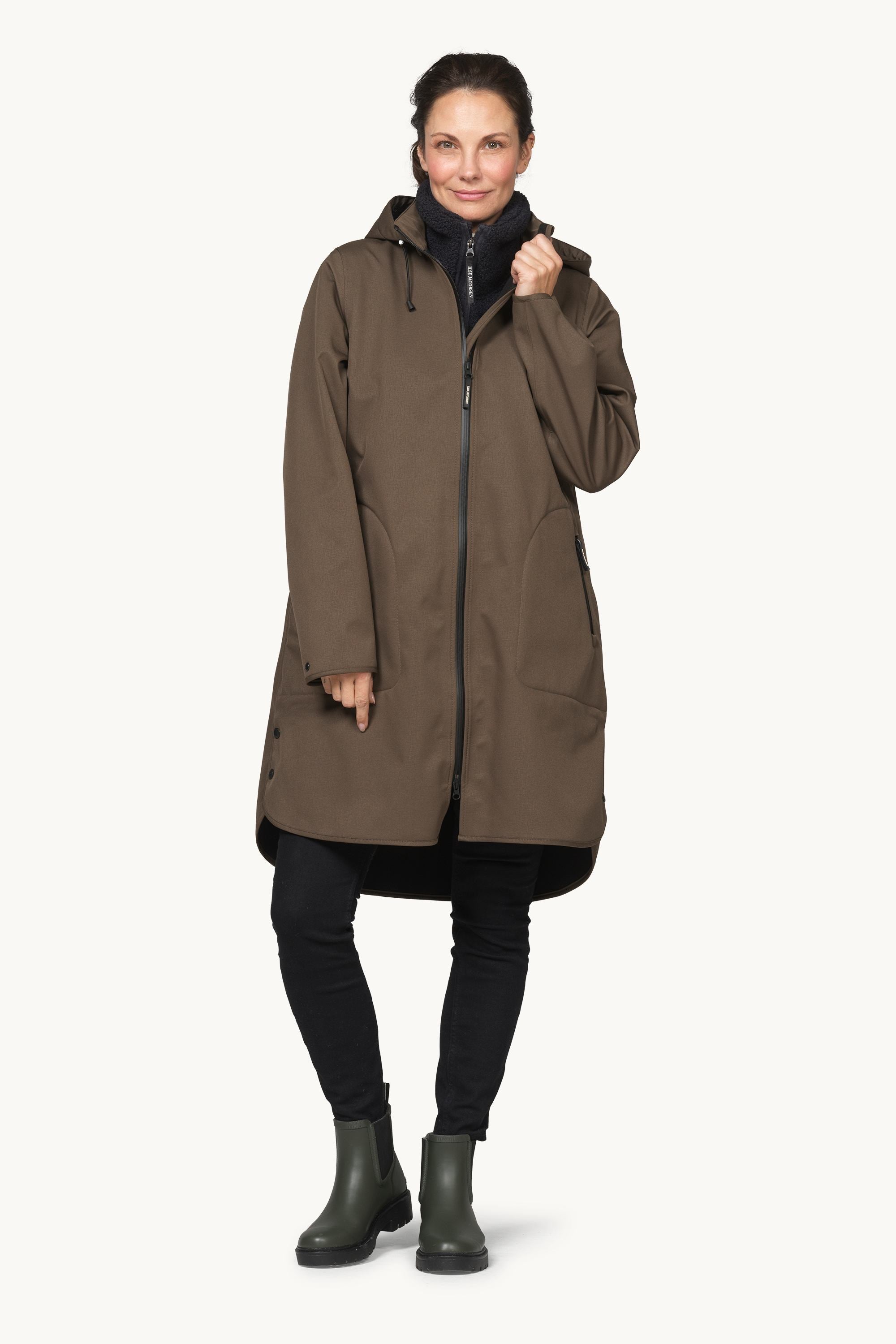 Softshell Raincoat A-line - Wren