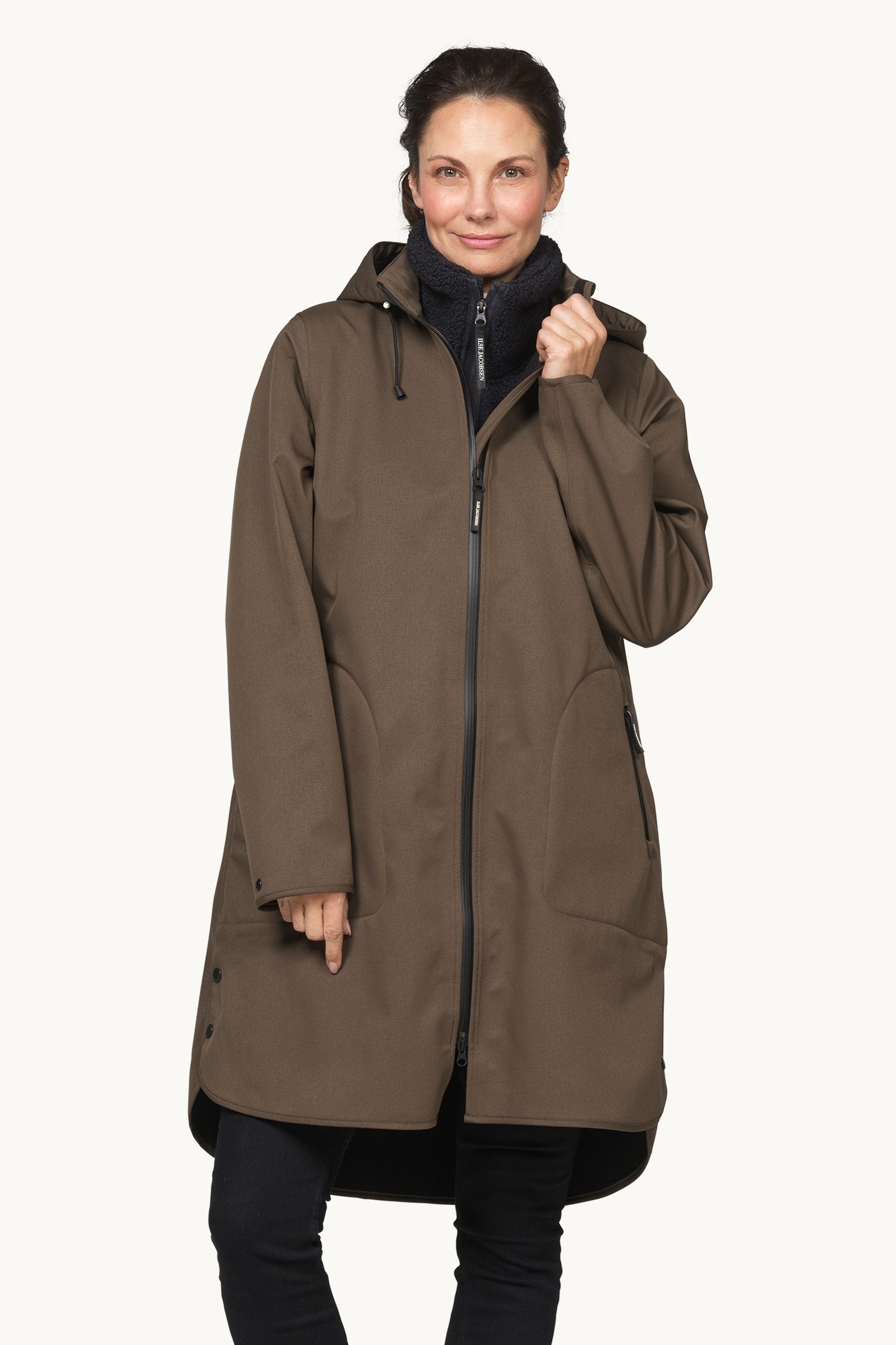 Softshell Raincoat A-line - Wren