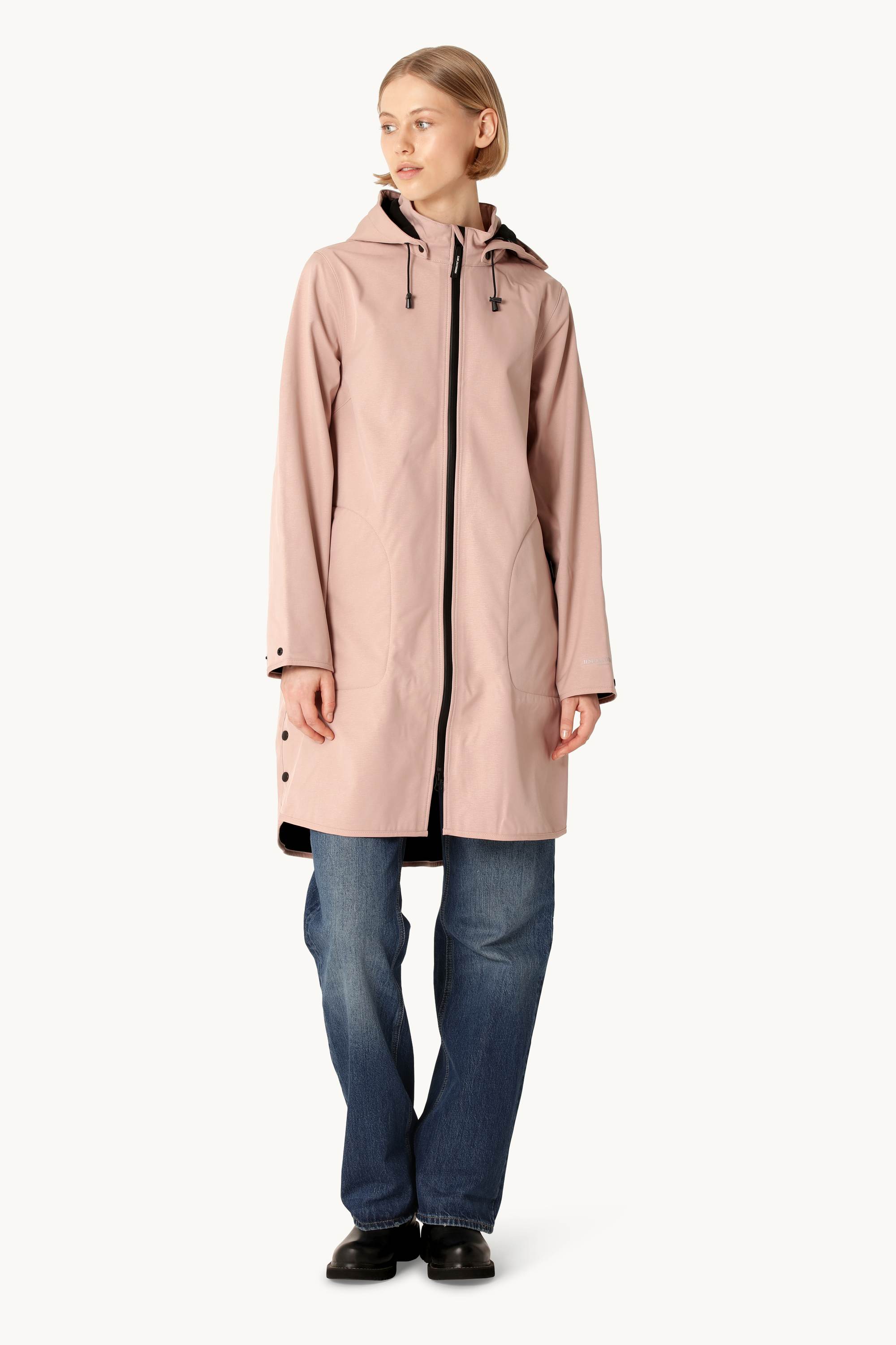 Softshell Raincoat A-line - Adobe Rose