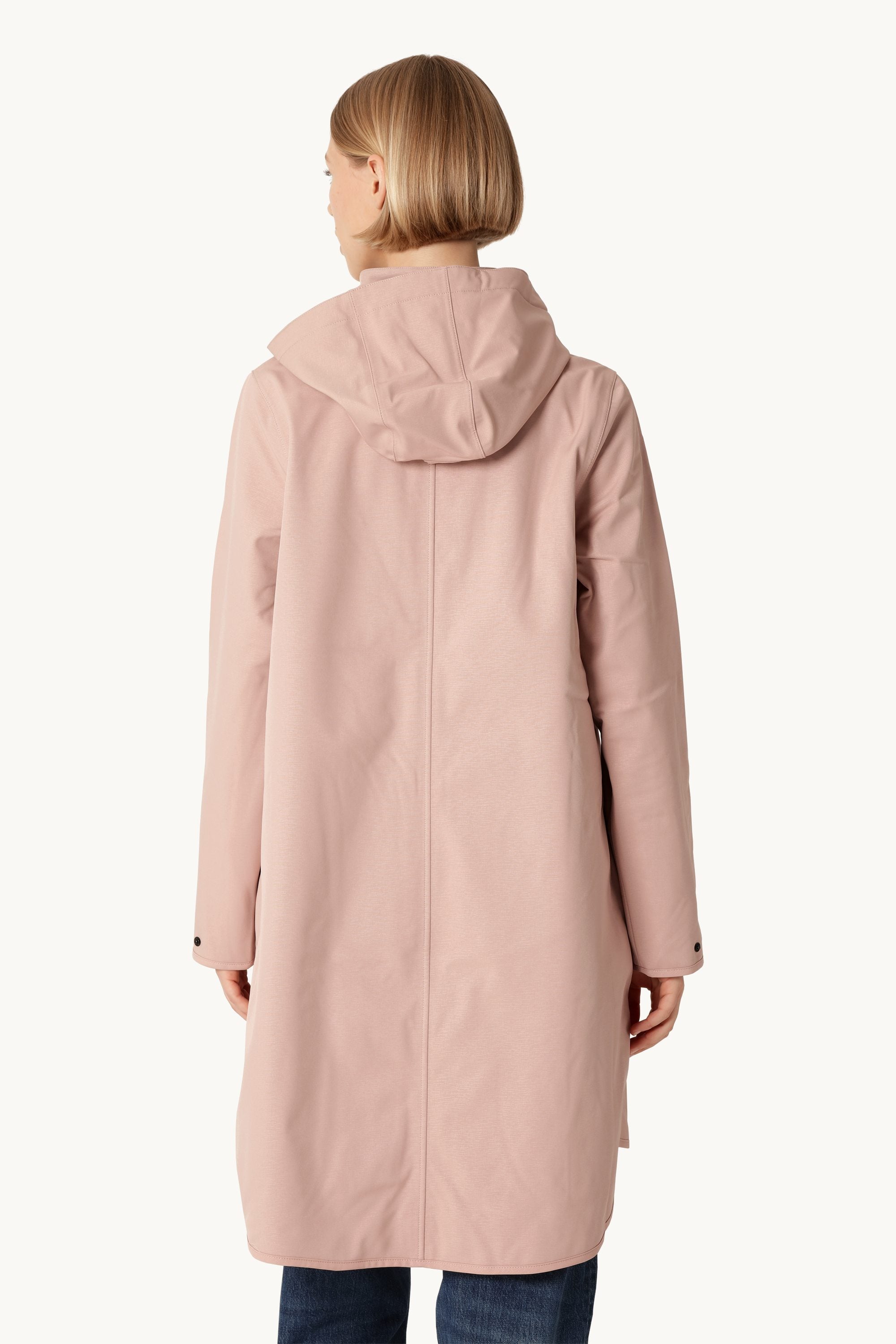 Softshell Raincoat A-line - Adobe Rose