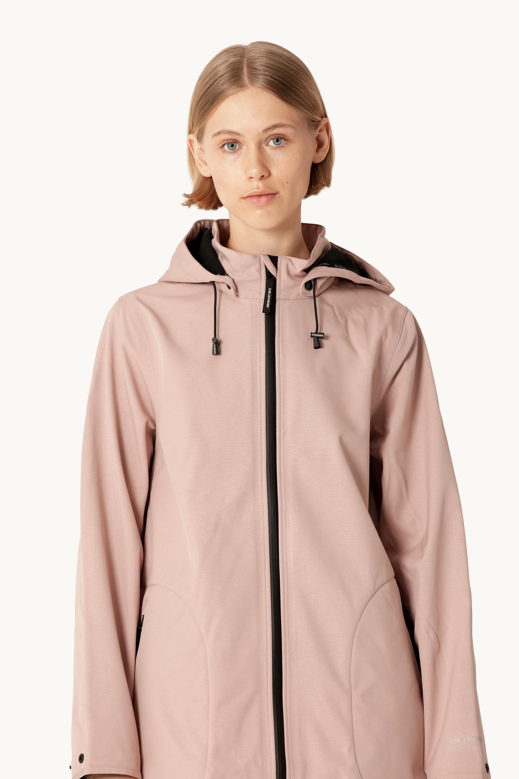 Softshell Raincoat A-line - Adobe Rose