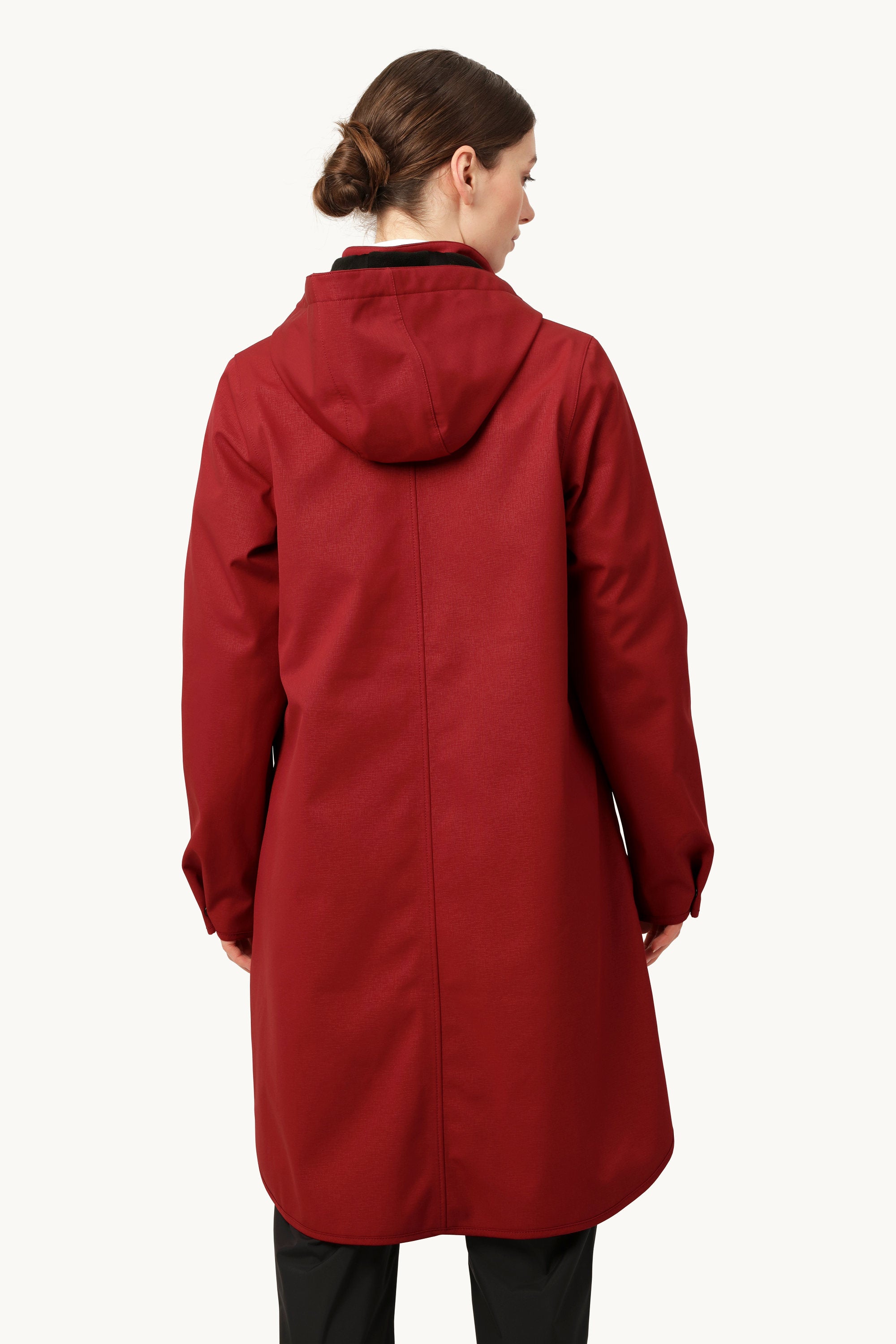 Softshell Raincoat A-line - Rhubarb