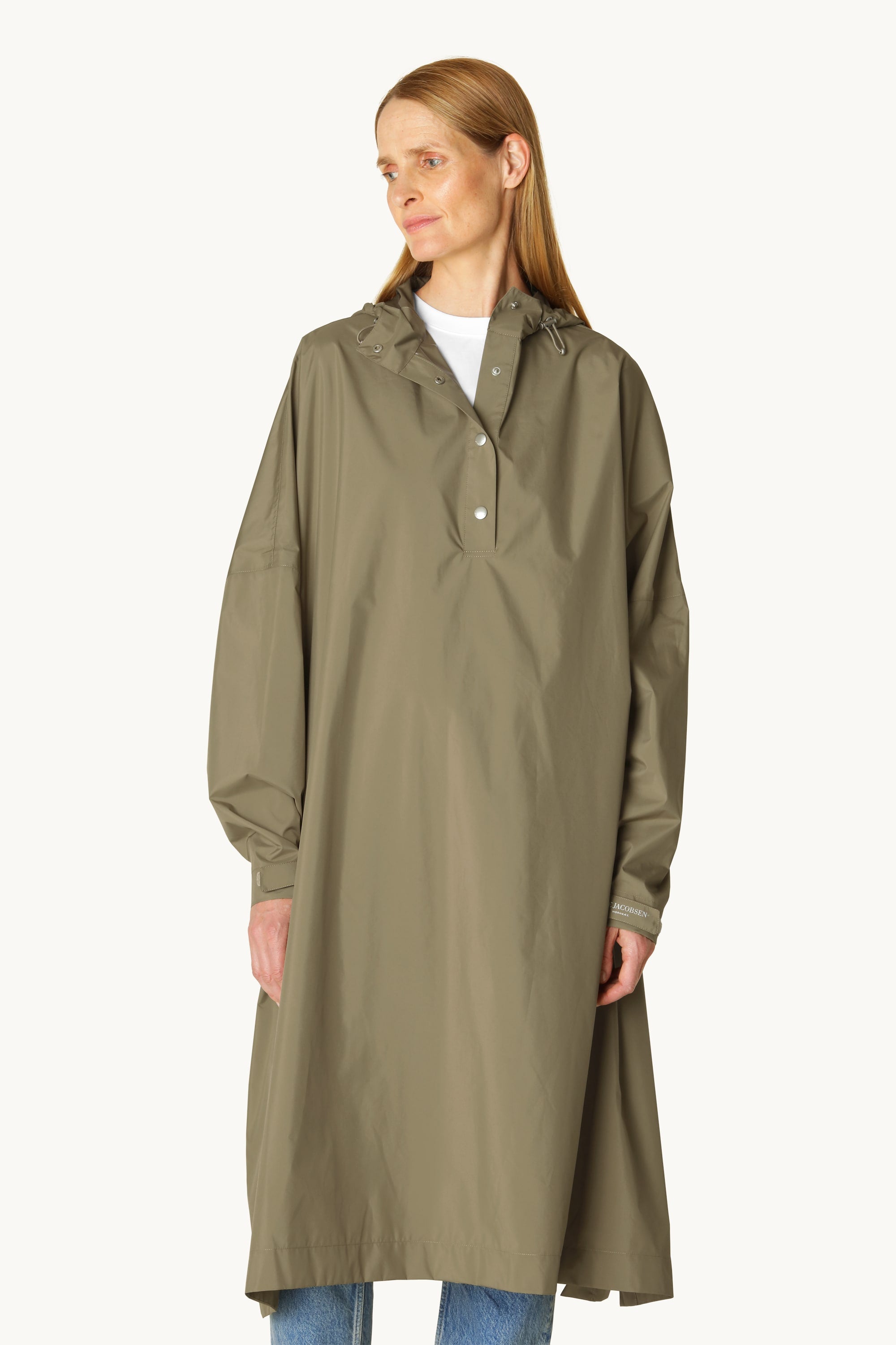 Poncho à manches - Vert secret