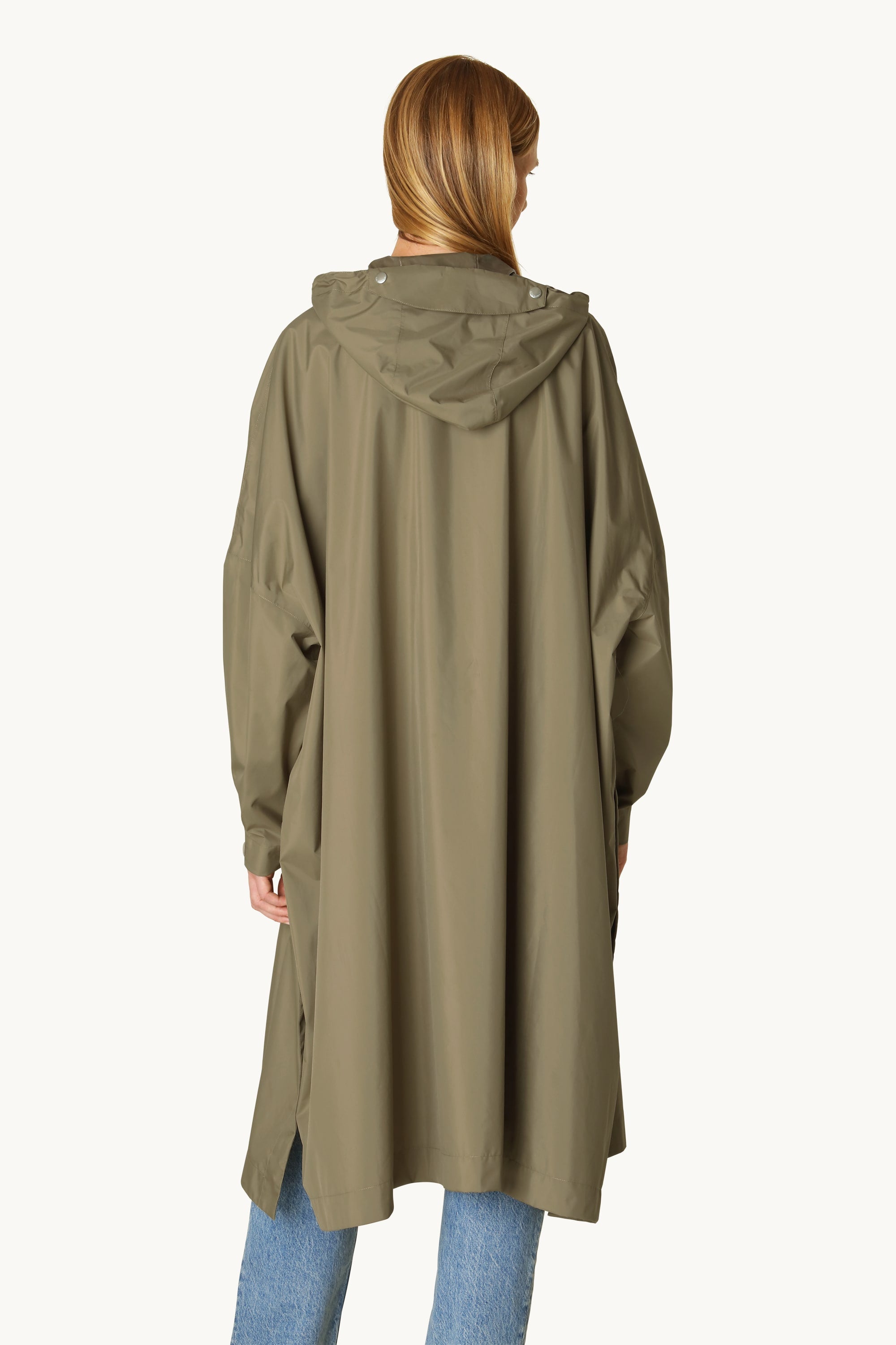 Poncho à manches - Vert secret