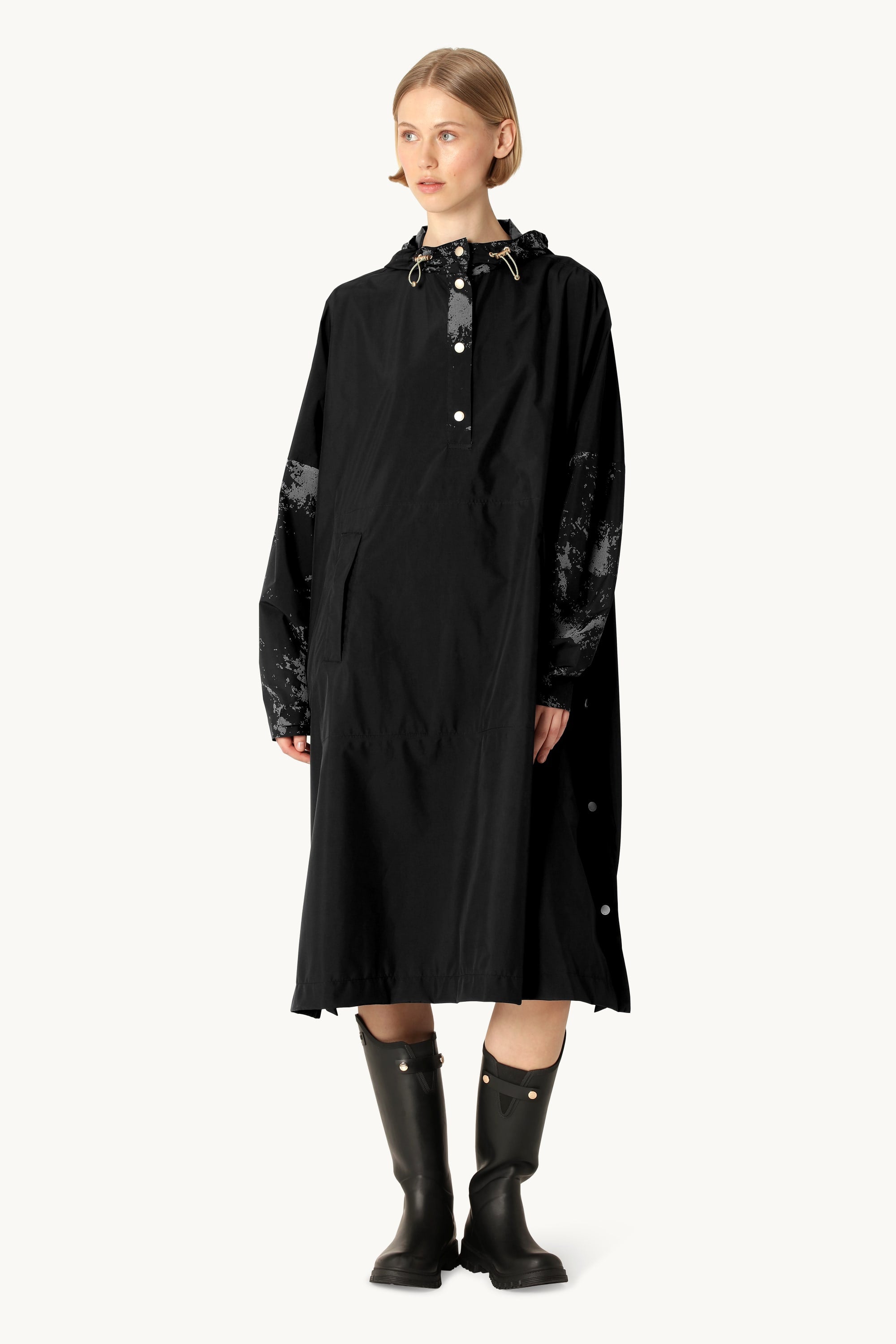 Poncho Raincoat - Black