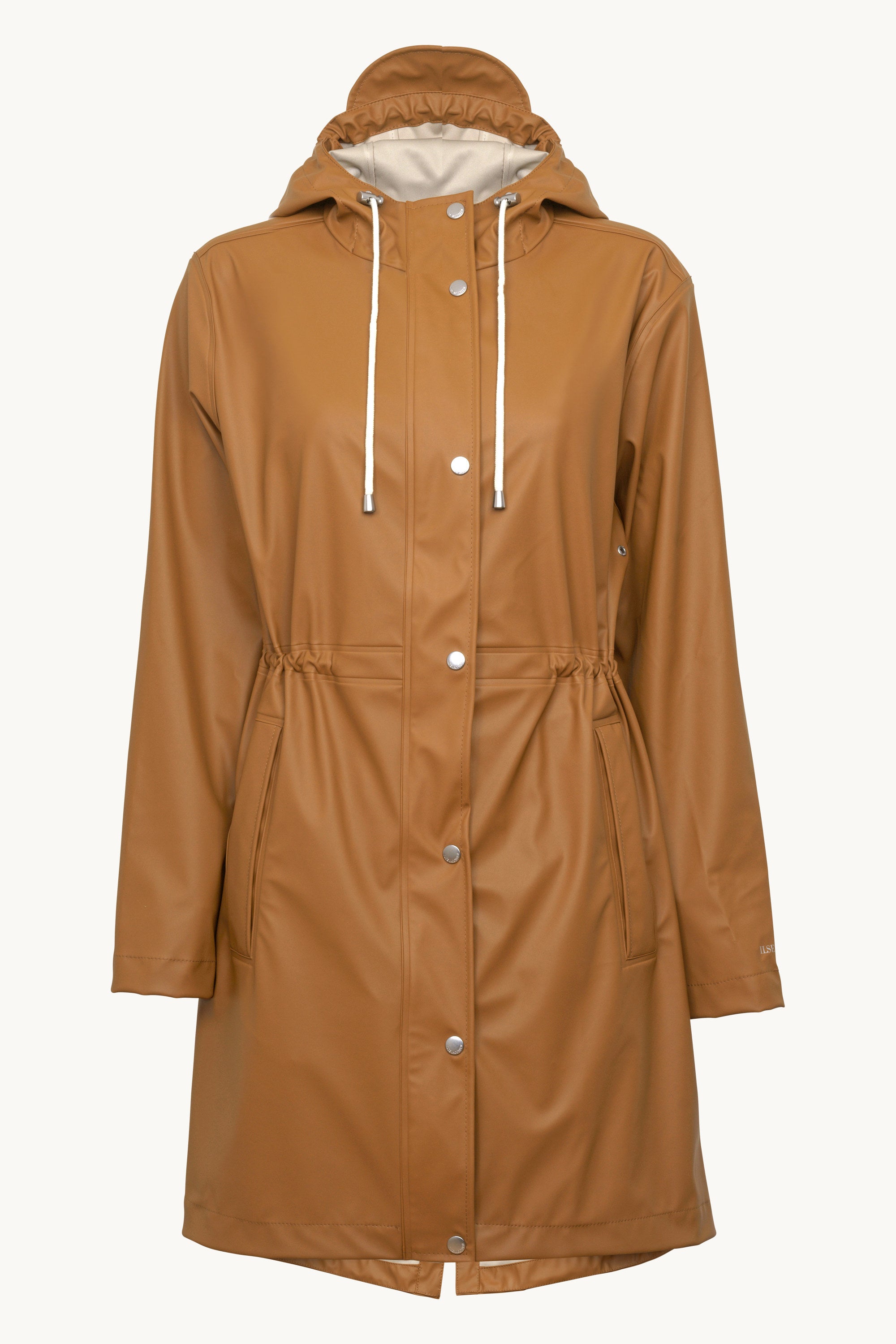 Long Parka Rain Jacket - Toffee