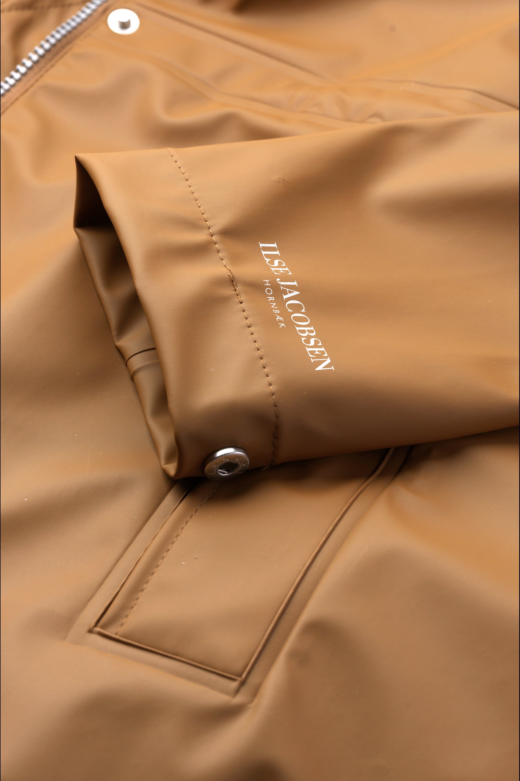 Long Parka Rain Jacket - Toffee