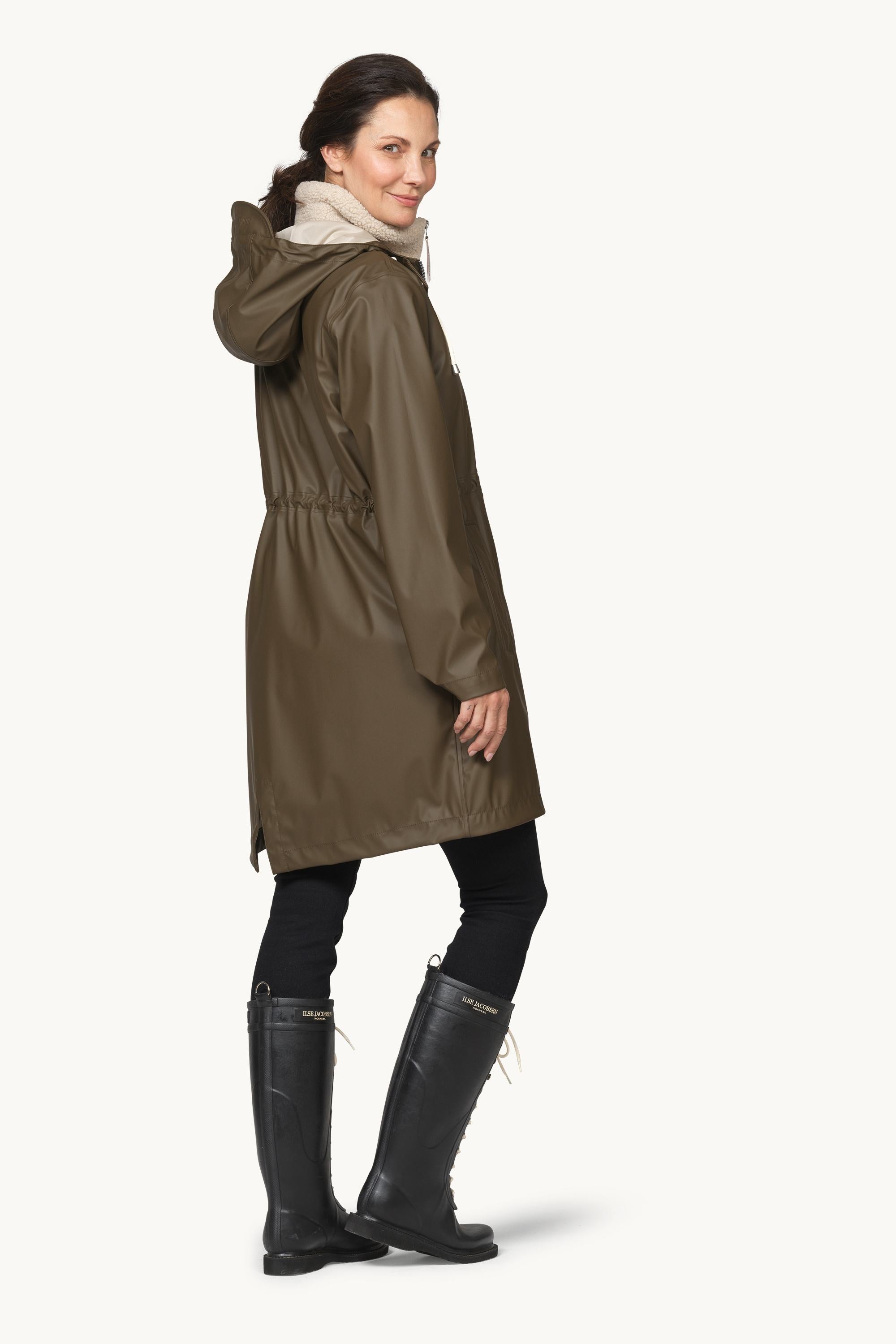 Long Parka Rain Jacket - Wren