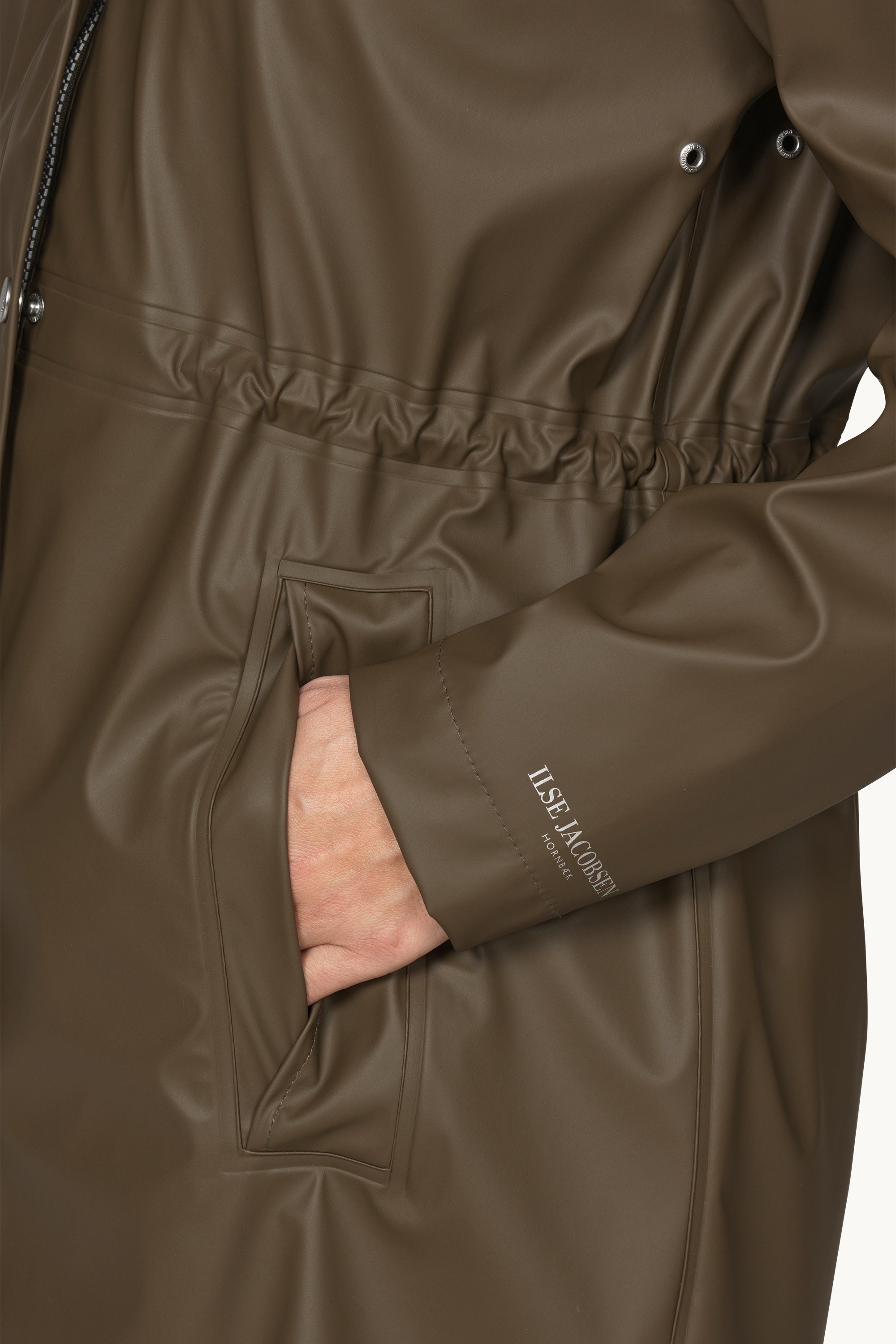 Long Parka Rain Jacket - Wren