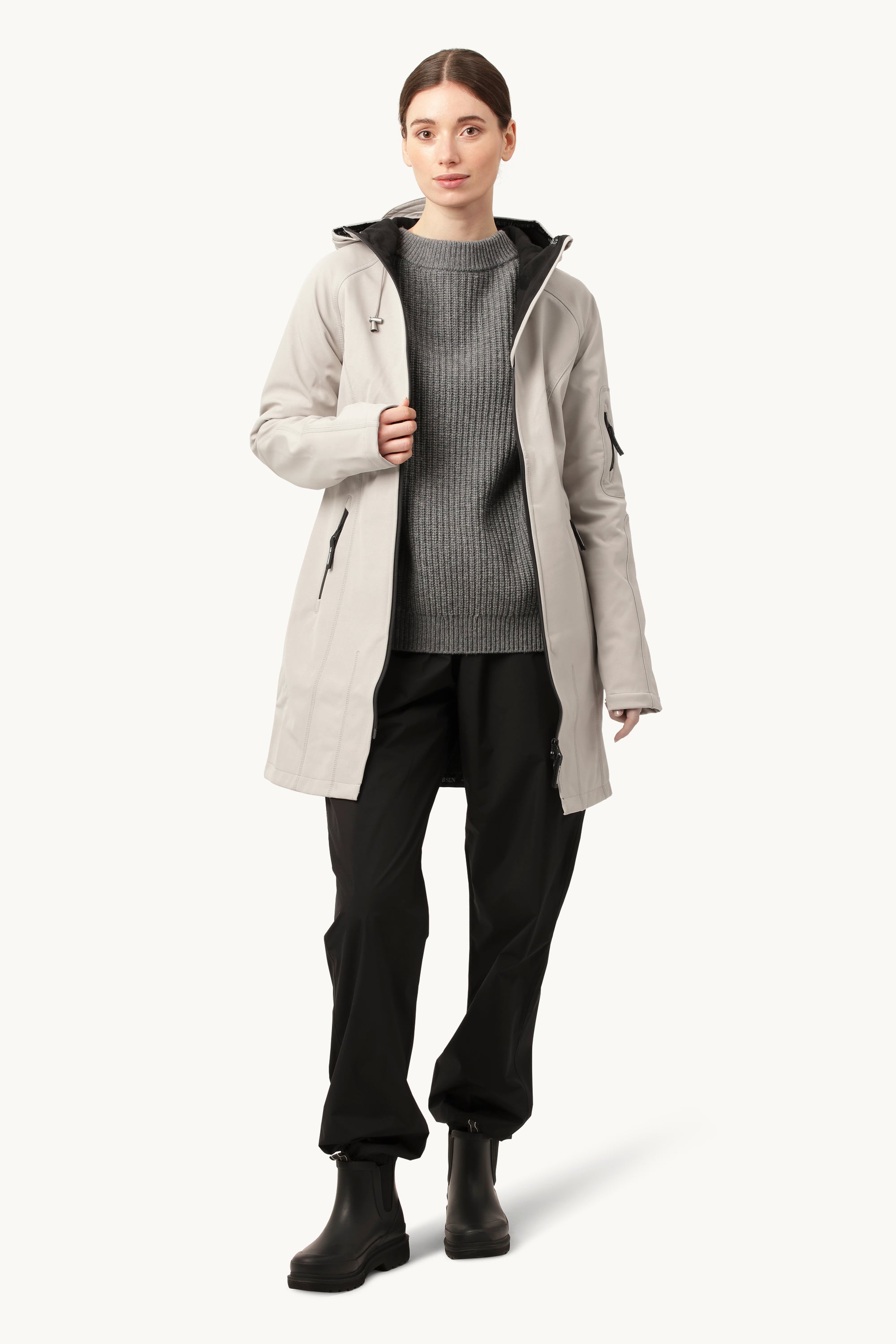 Softshell Raincoat - Chateau Gray