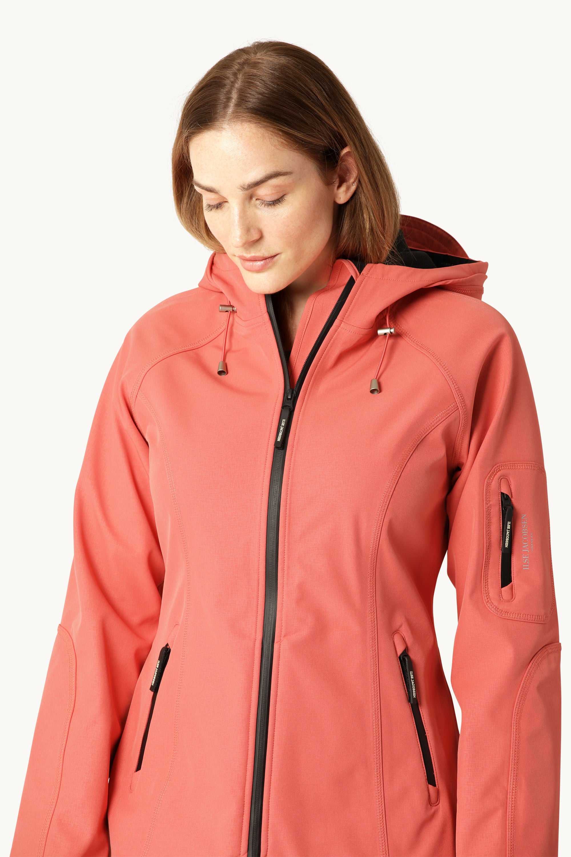 Softshell Raincoat - Spiced Coral
