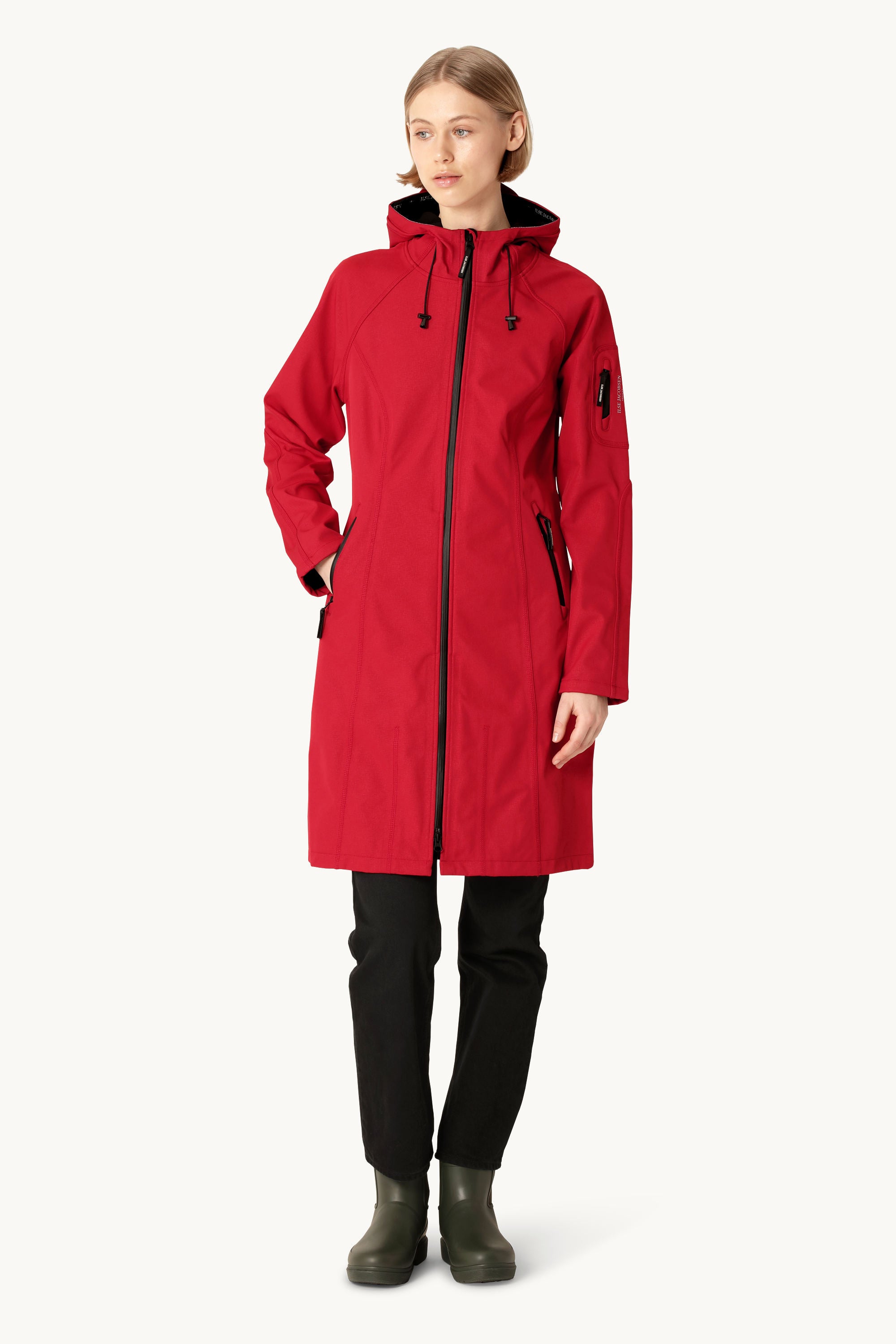 Long Softshell Raincoat - Fire