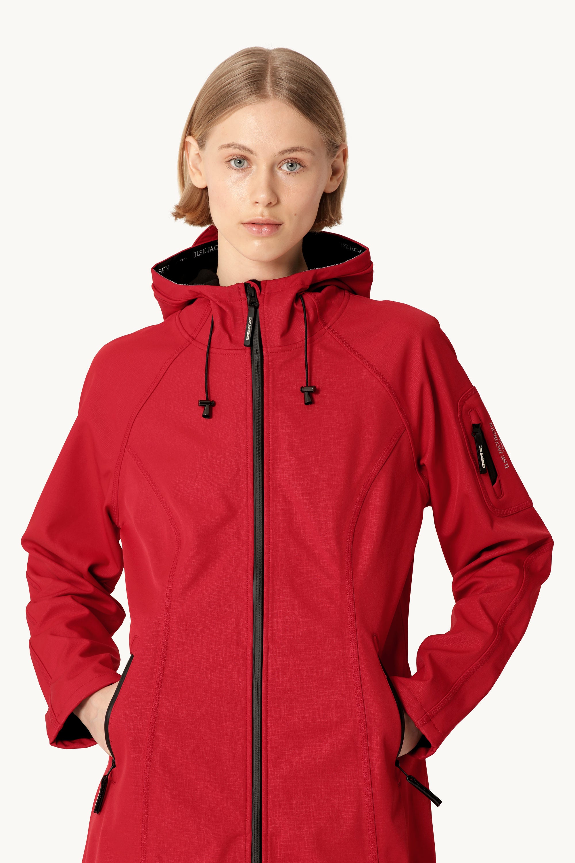 Long Softshell Raincoat - Fire