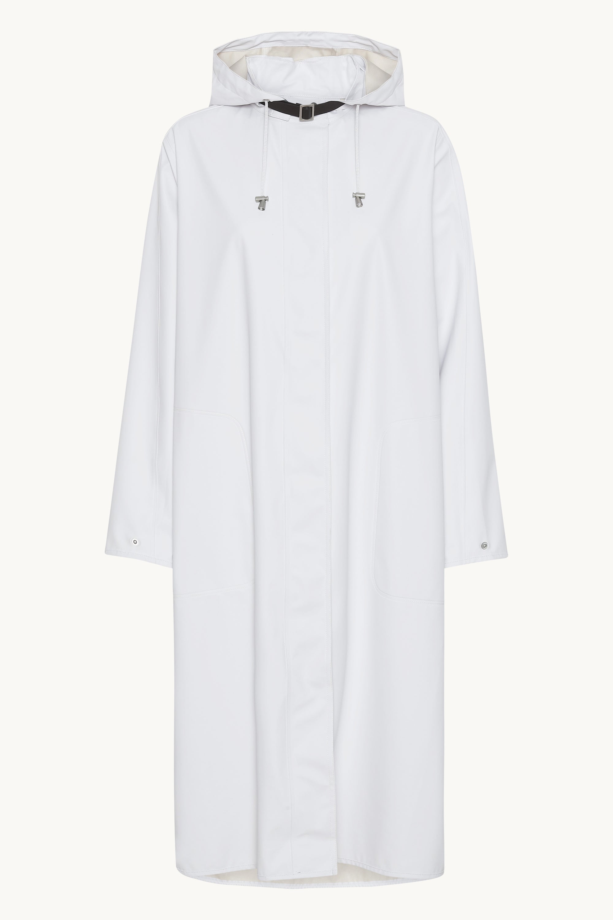 Long Light Raincoat - White