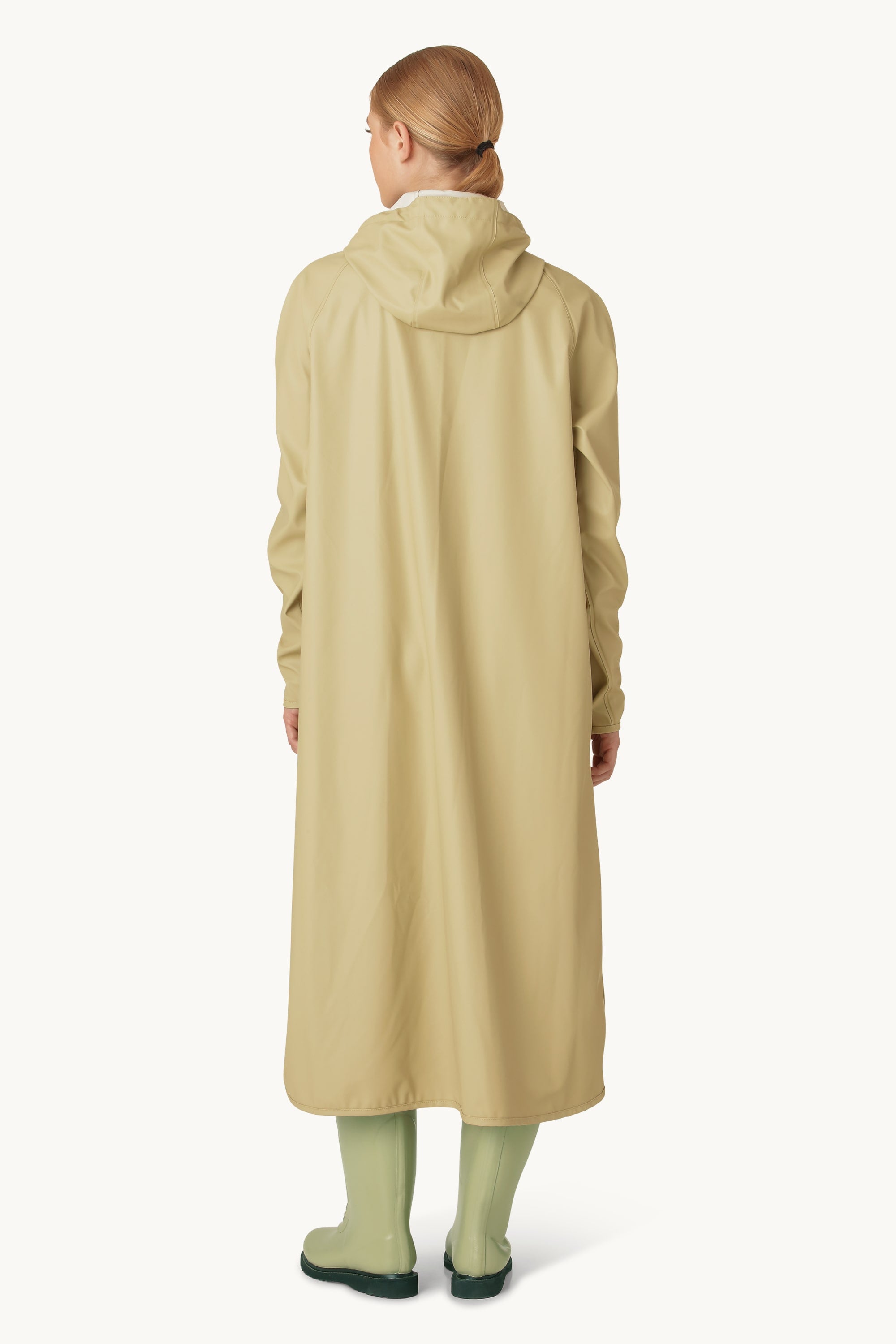 Long Light Raincoat - Olive Grass