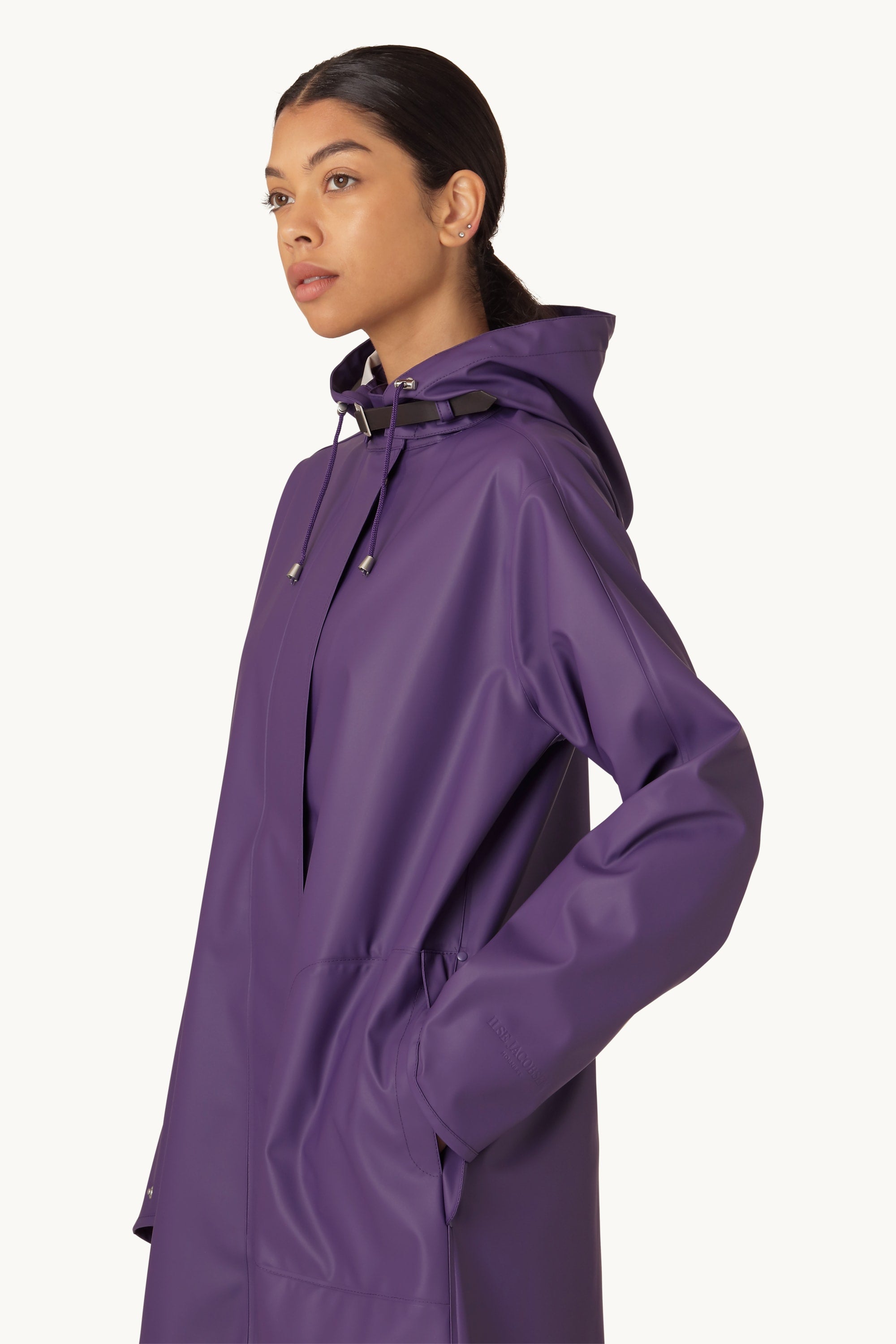 Long Light Raincoat - Purple Rain