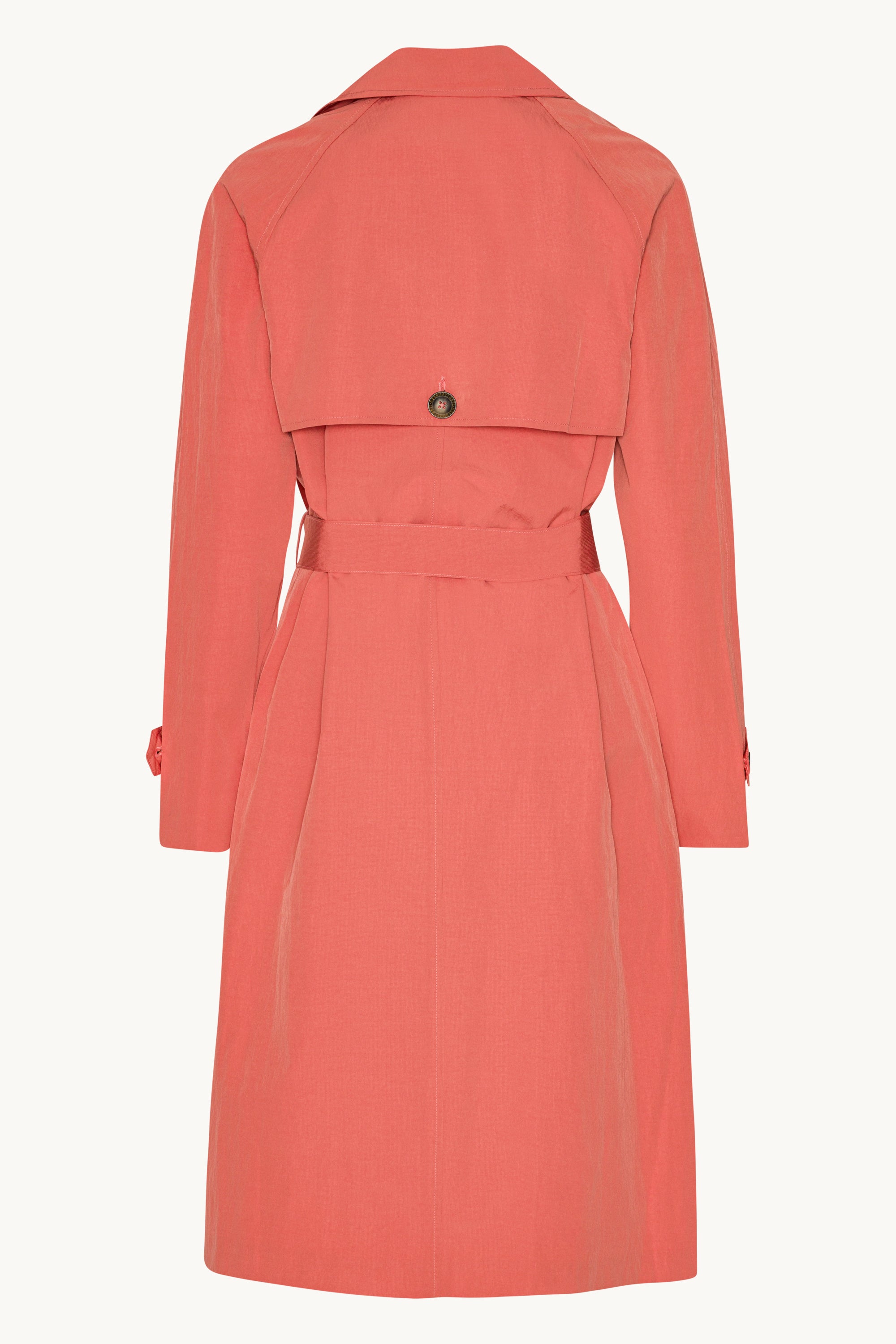 Technical Trench Raincoat - Spiced Coral