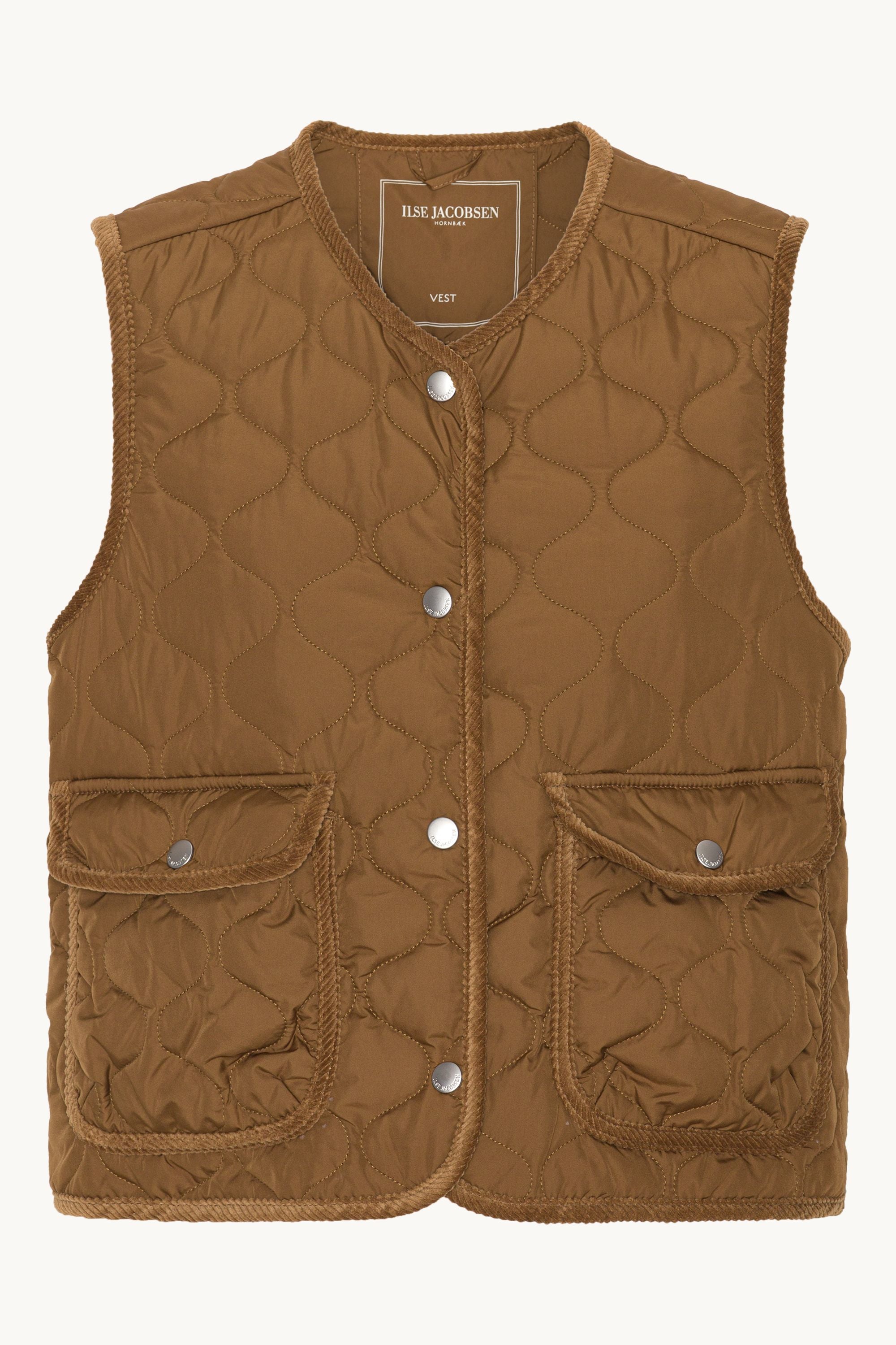 Gilet Quilt - Noyer