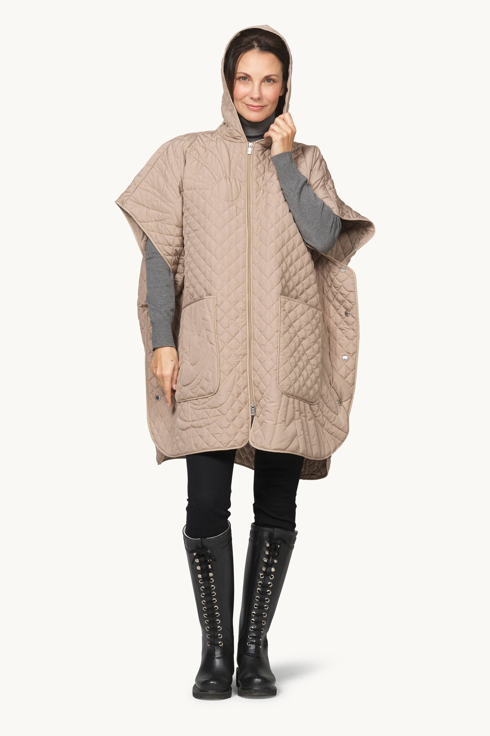 Quilted Cape - Sepia Tint