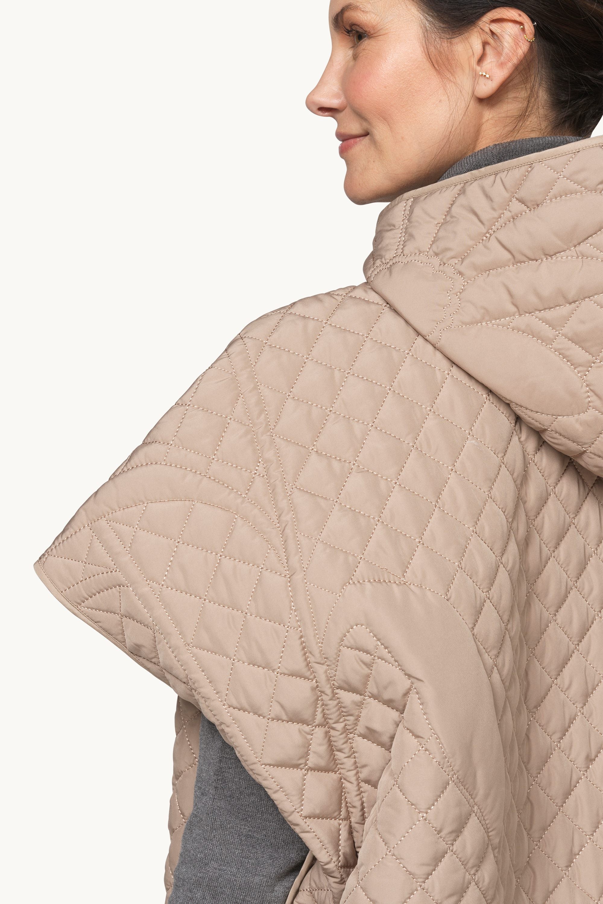 Quilted Cape - Sepia Tint