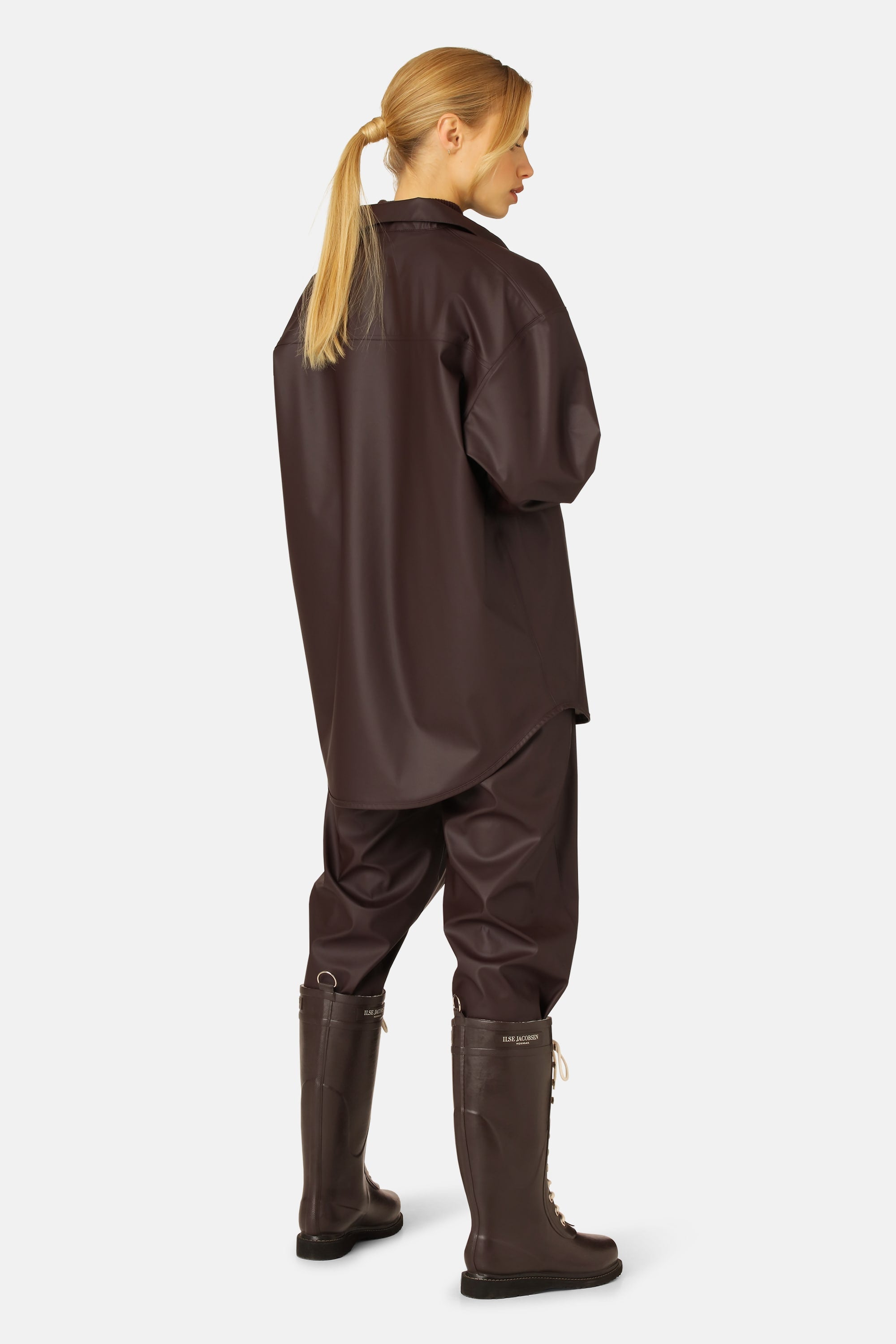 Long Rubber Boots - Ganache