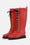 Bottes Longues En Caoutchouc - Rouge Foncé