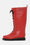 Bottes Longues En Caoutchouc - Rouge Foncé