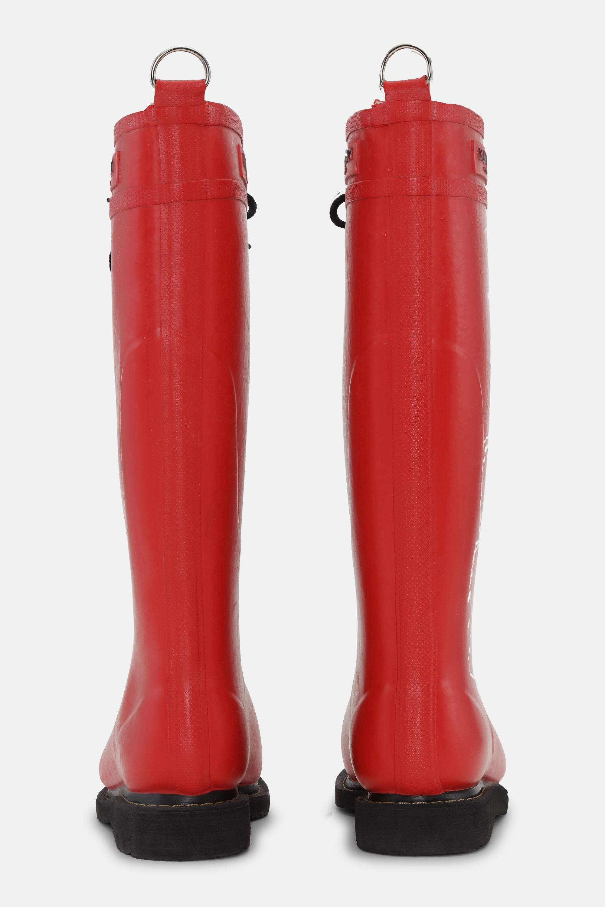 Bottes Longues En Caoutchouc - Rouge Foncé