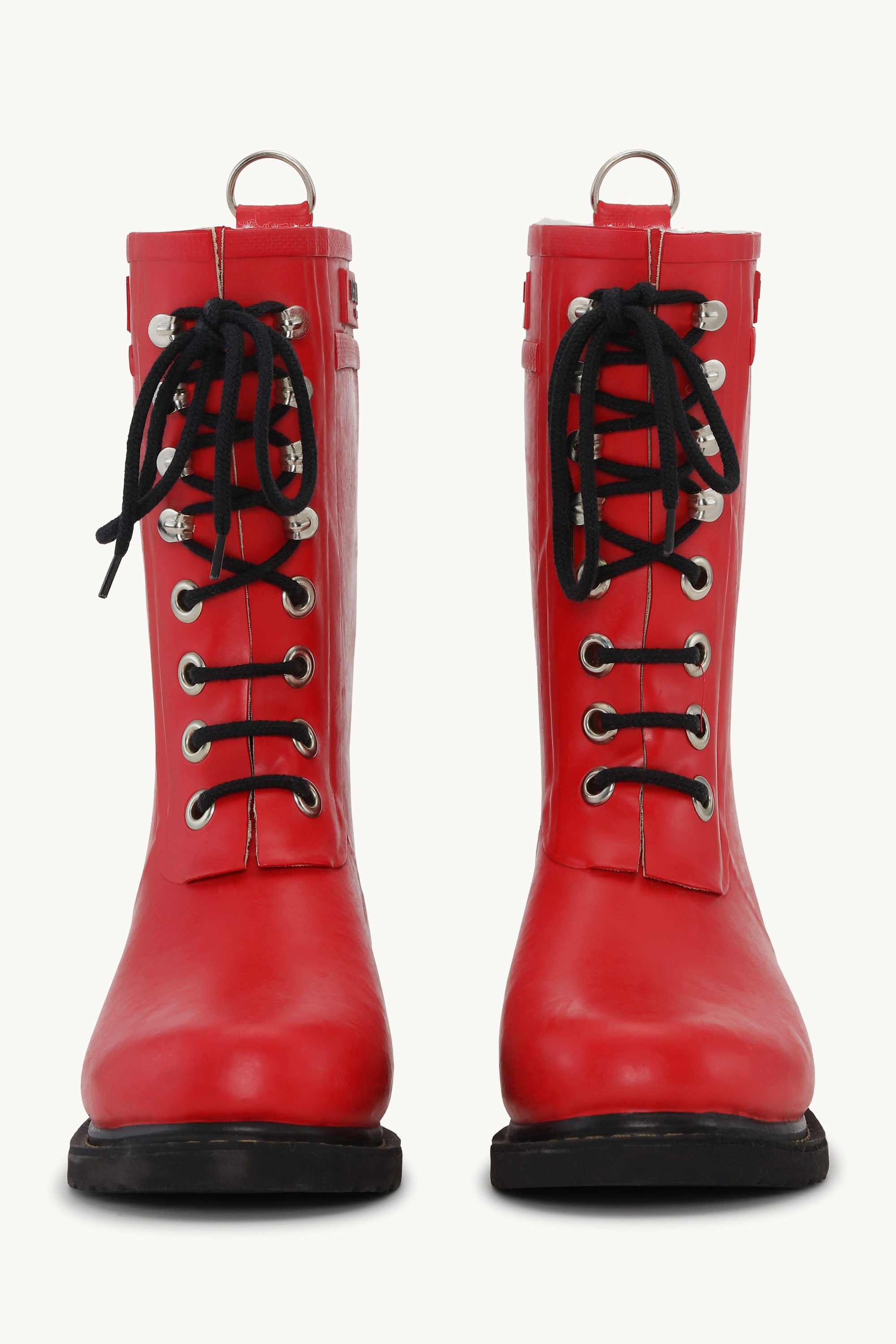 Bottes 3/4 en caoutchouc - Rouge Profond