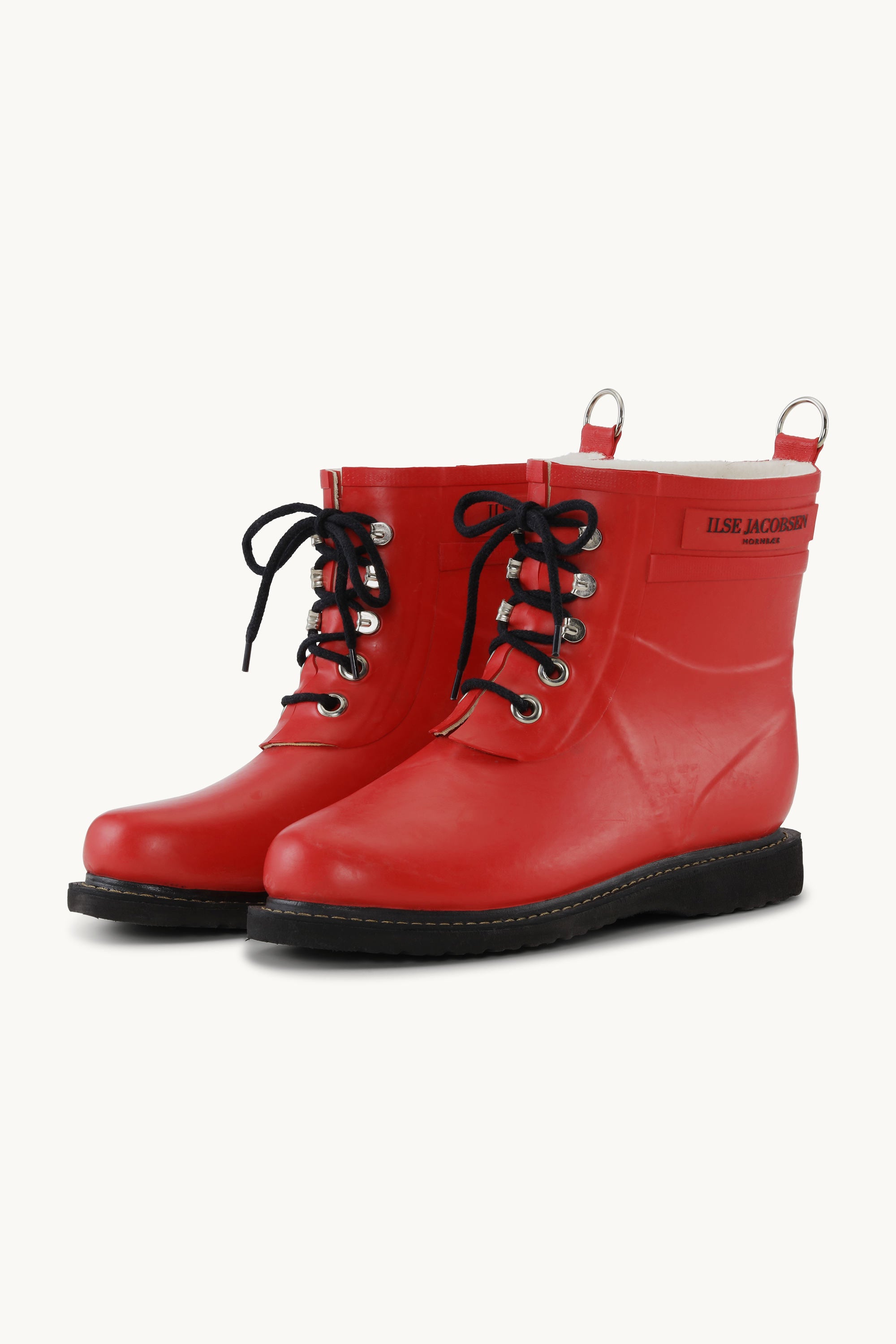 Bottes courtes en caoutchouc - Rouge profond