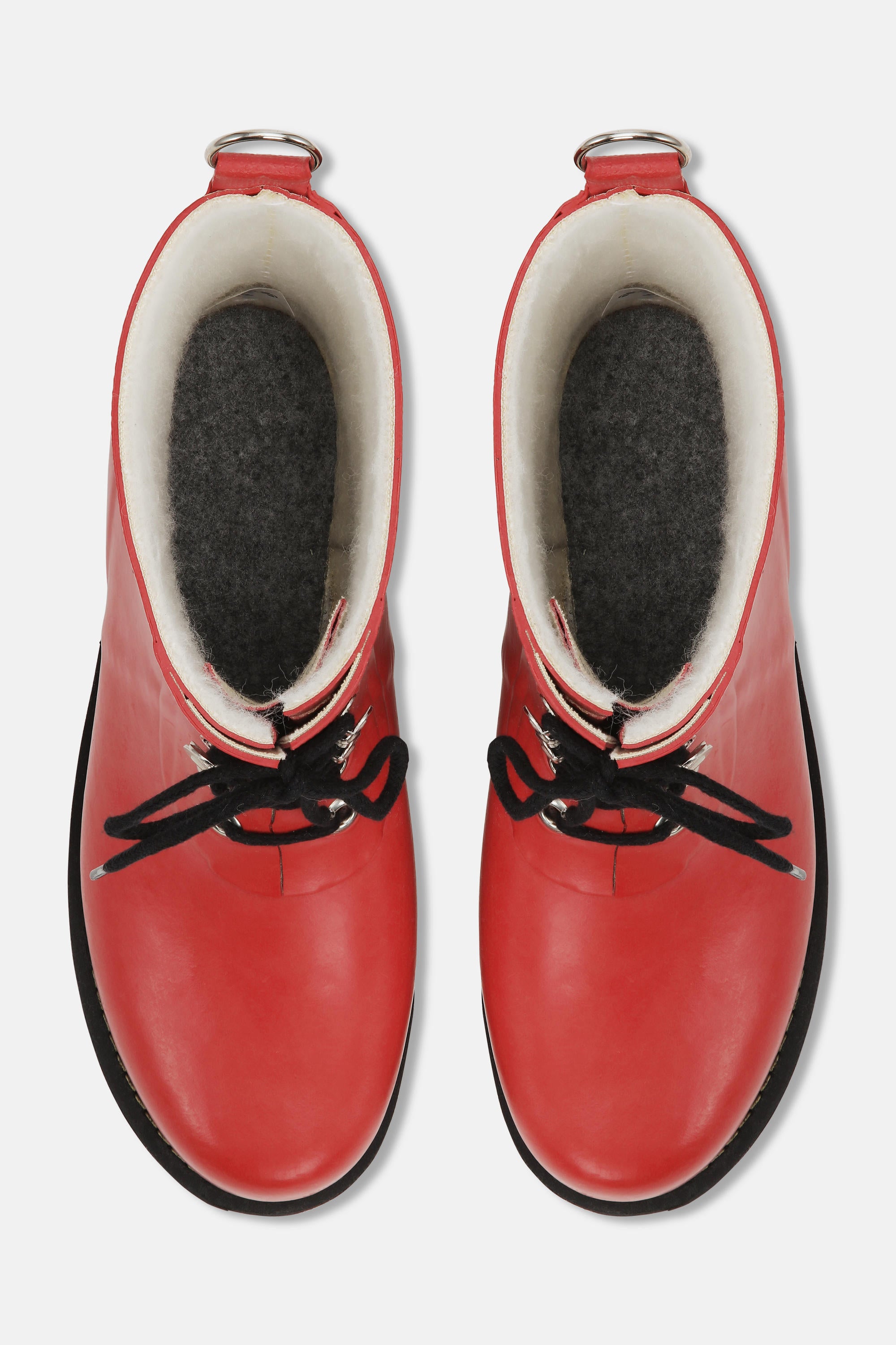 Bottes courtes en caoutchouc - Rouge profond