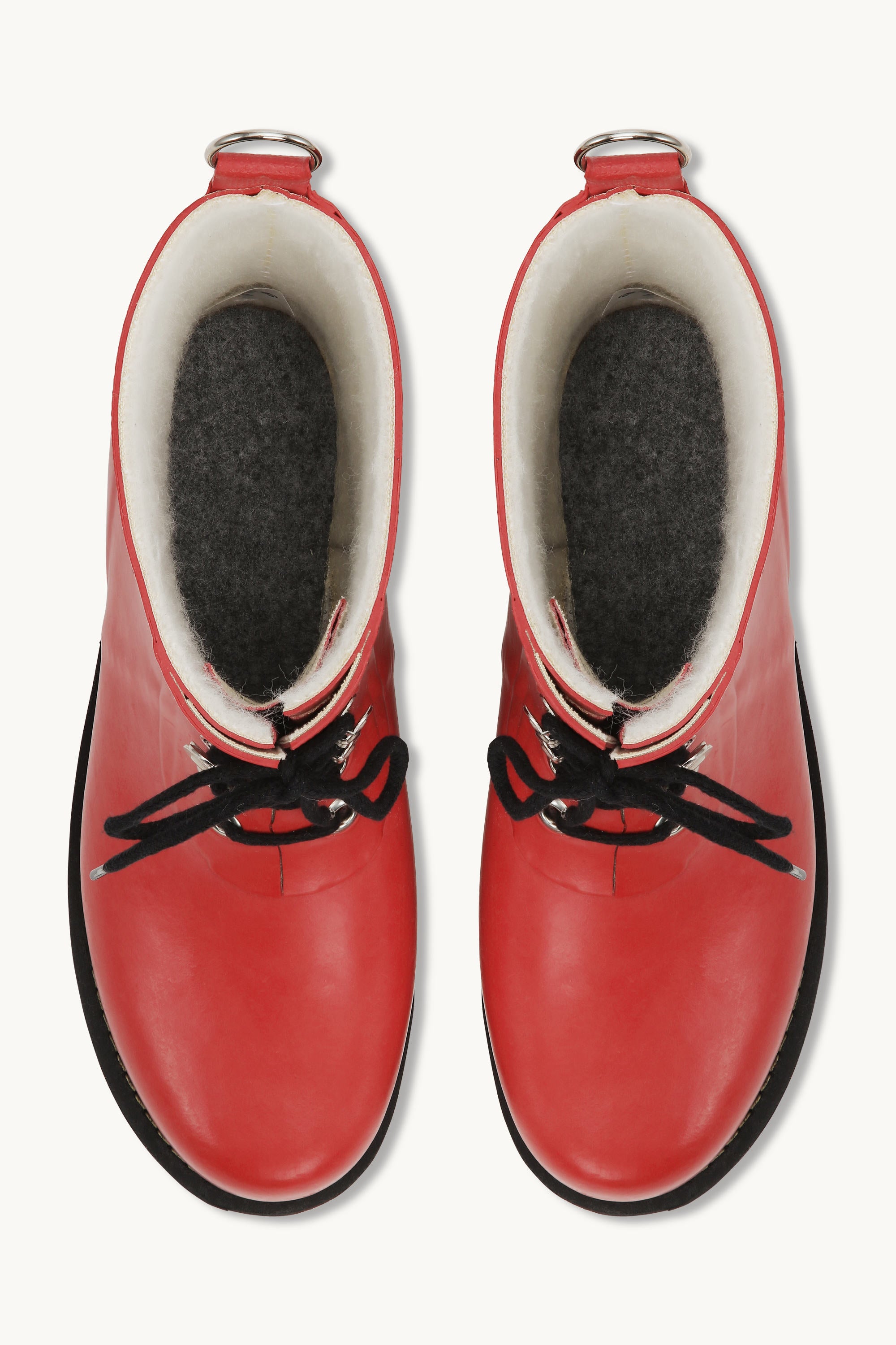 Bottes courtes en caoutchouc - Rouge profond