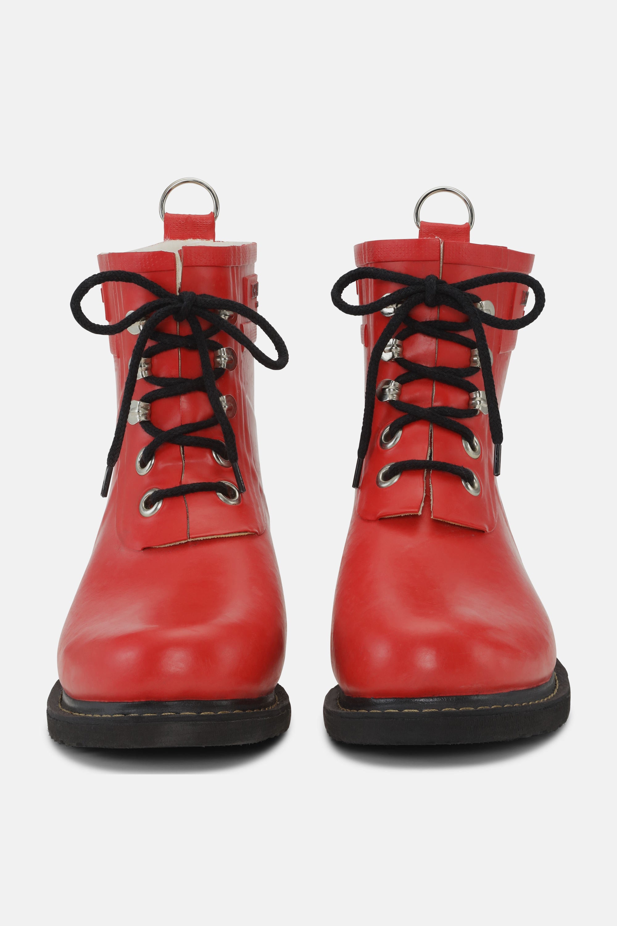 Bottes courtes en caoutchouc - Rouge profond