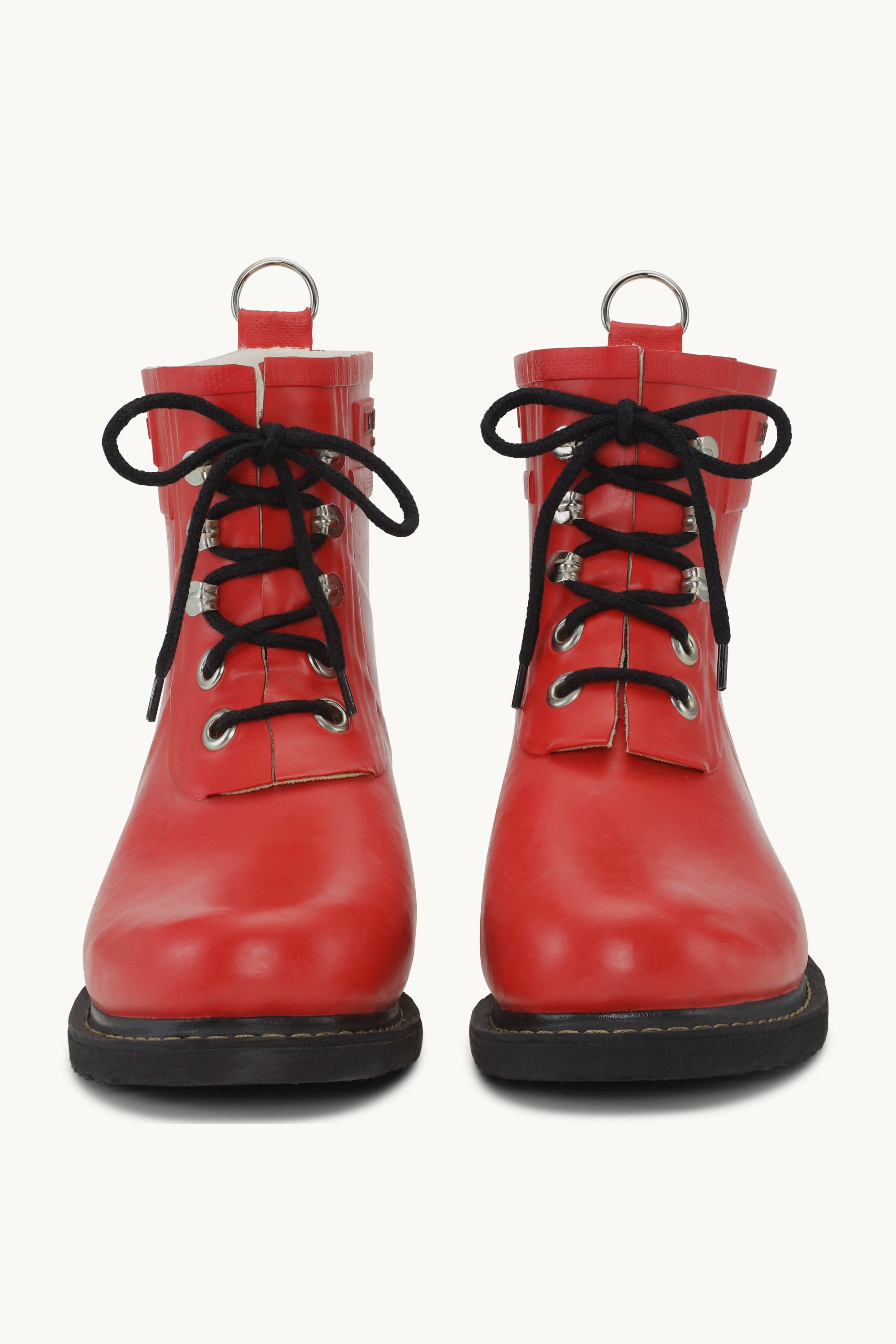 Bottes courtes en caoutchouc - Rouge profond