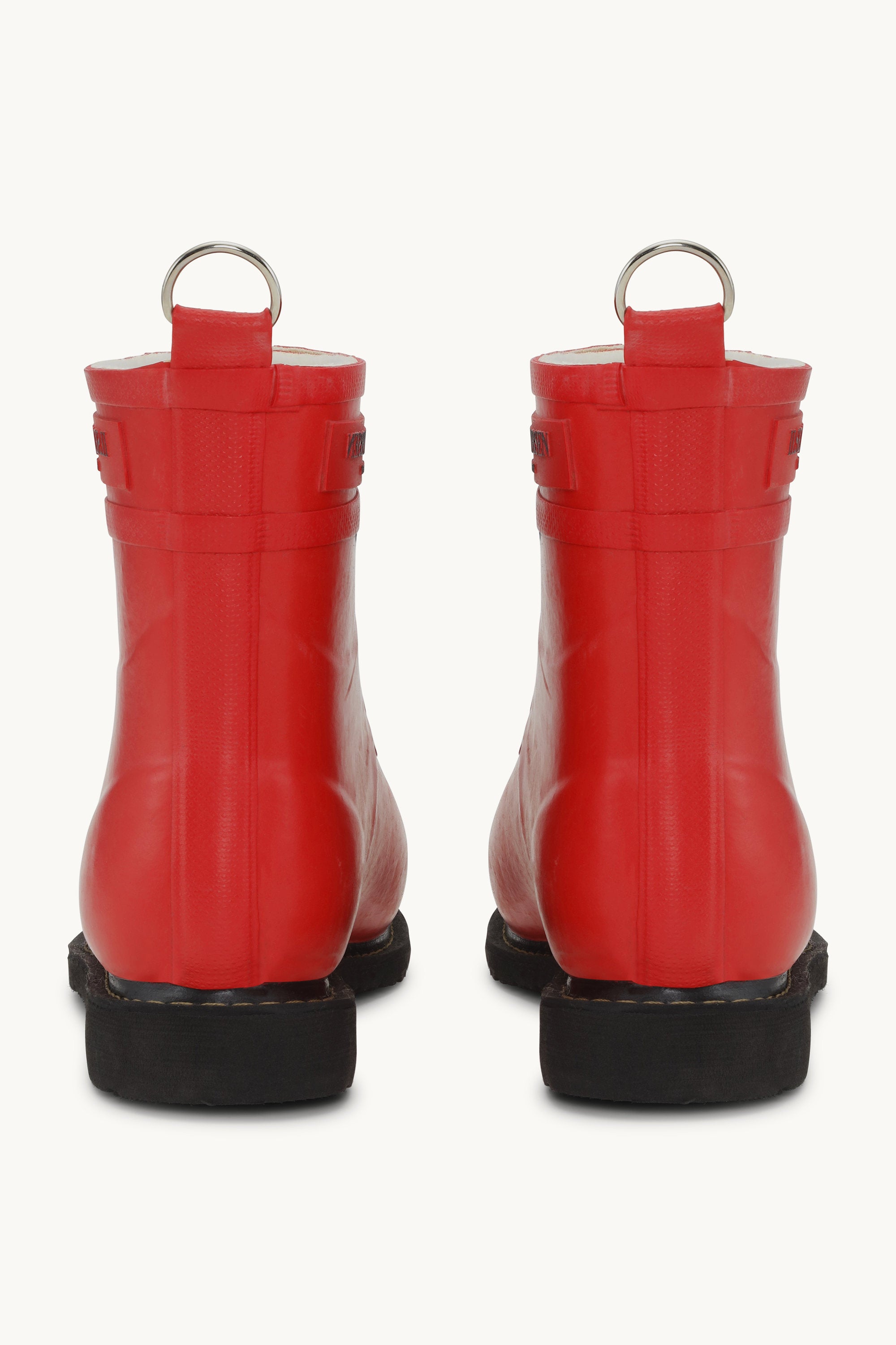 Bottes courtes en caoutchouc - Rouge profond