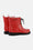 Bottes courtes en caoutchouc - Rouge profond
