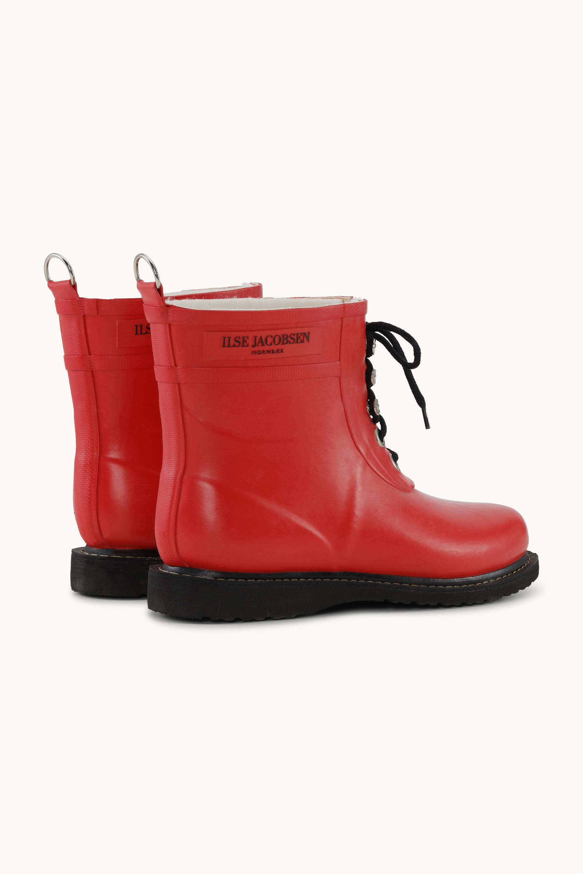 Bottes courtes en caoutchouc - Rouge profond