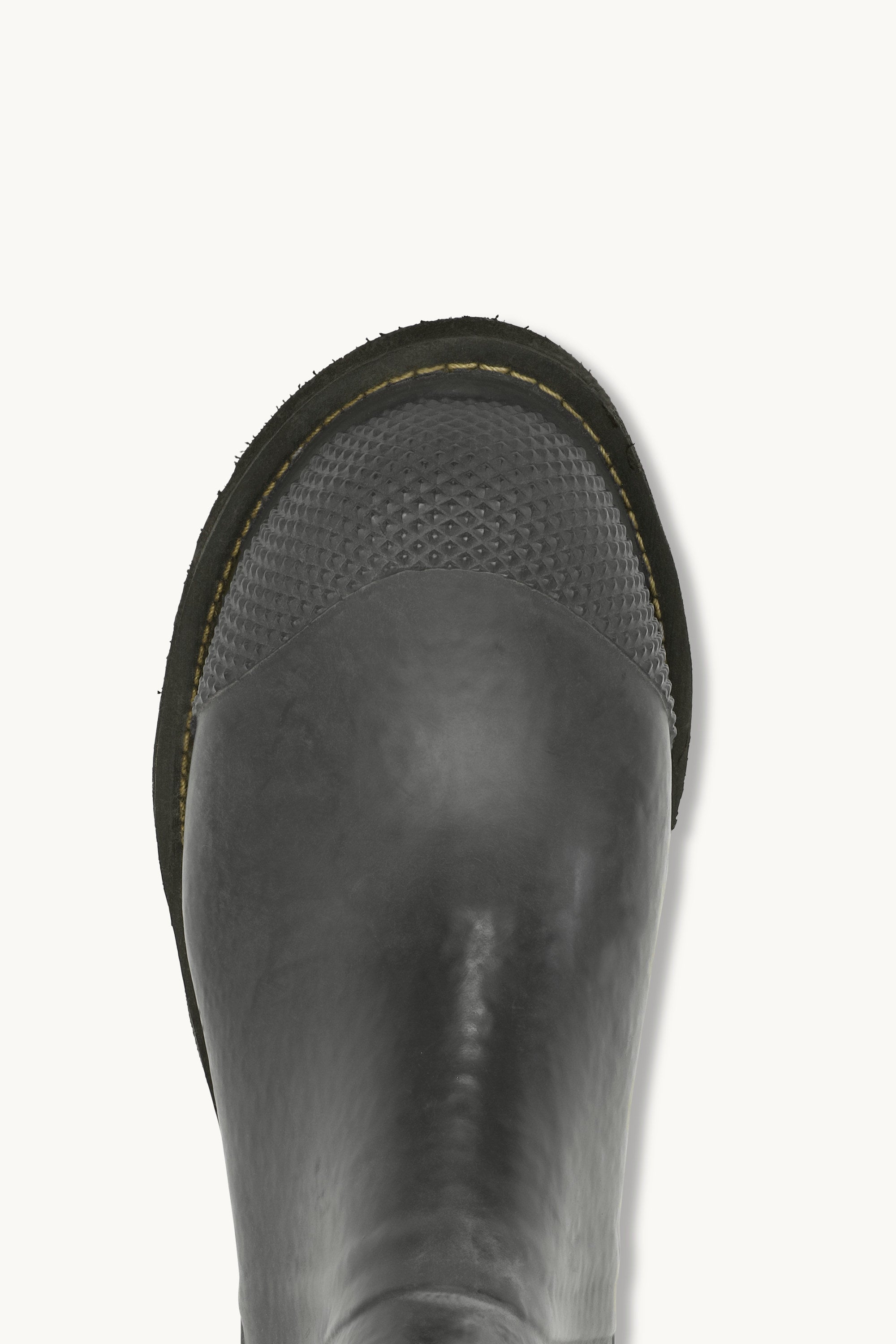 Short Rubber Boots With High Heel - Grey