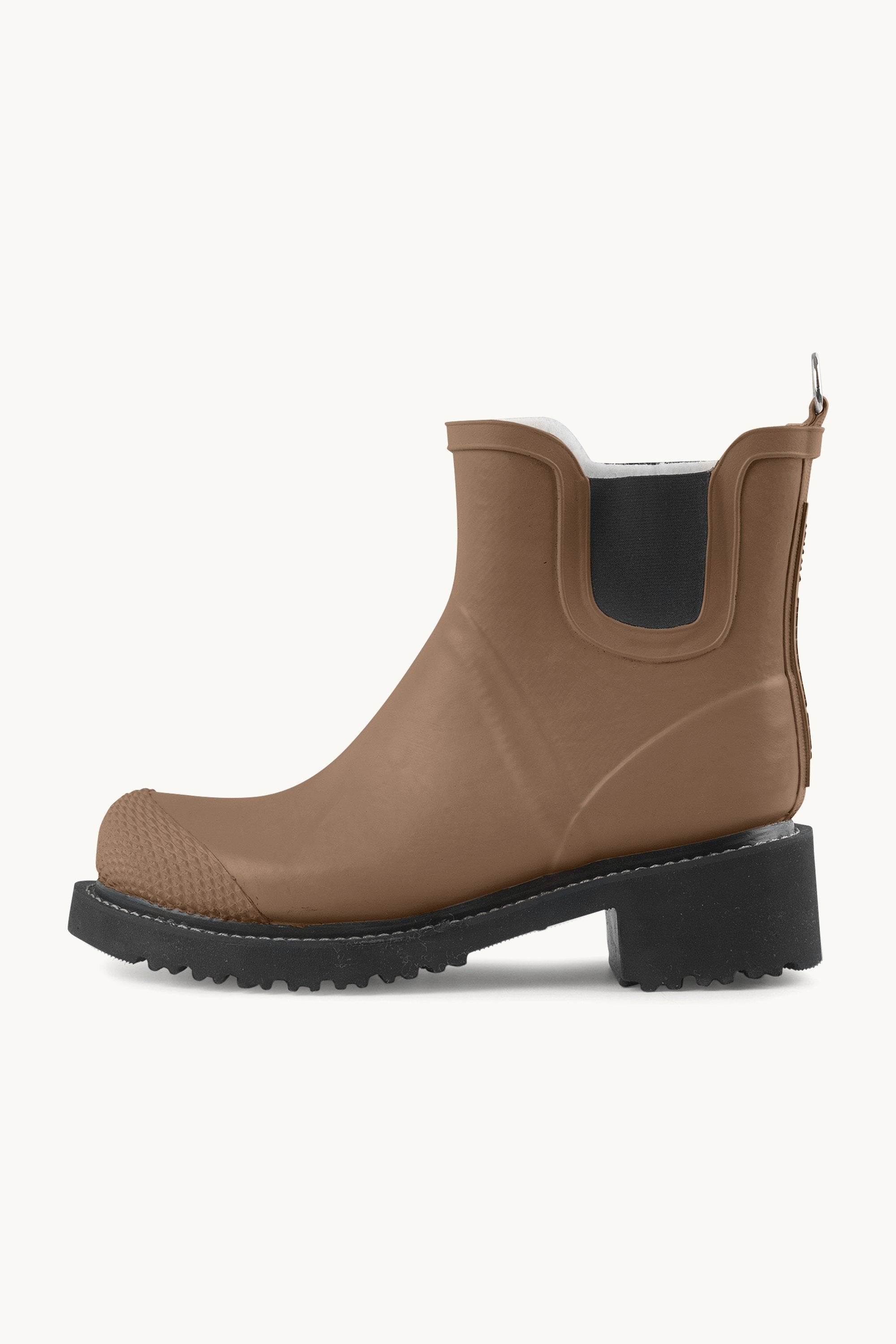 Bottes Courtes En Caoutchouc À Talon Haut - Loutre
