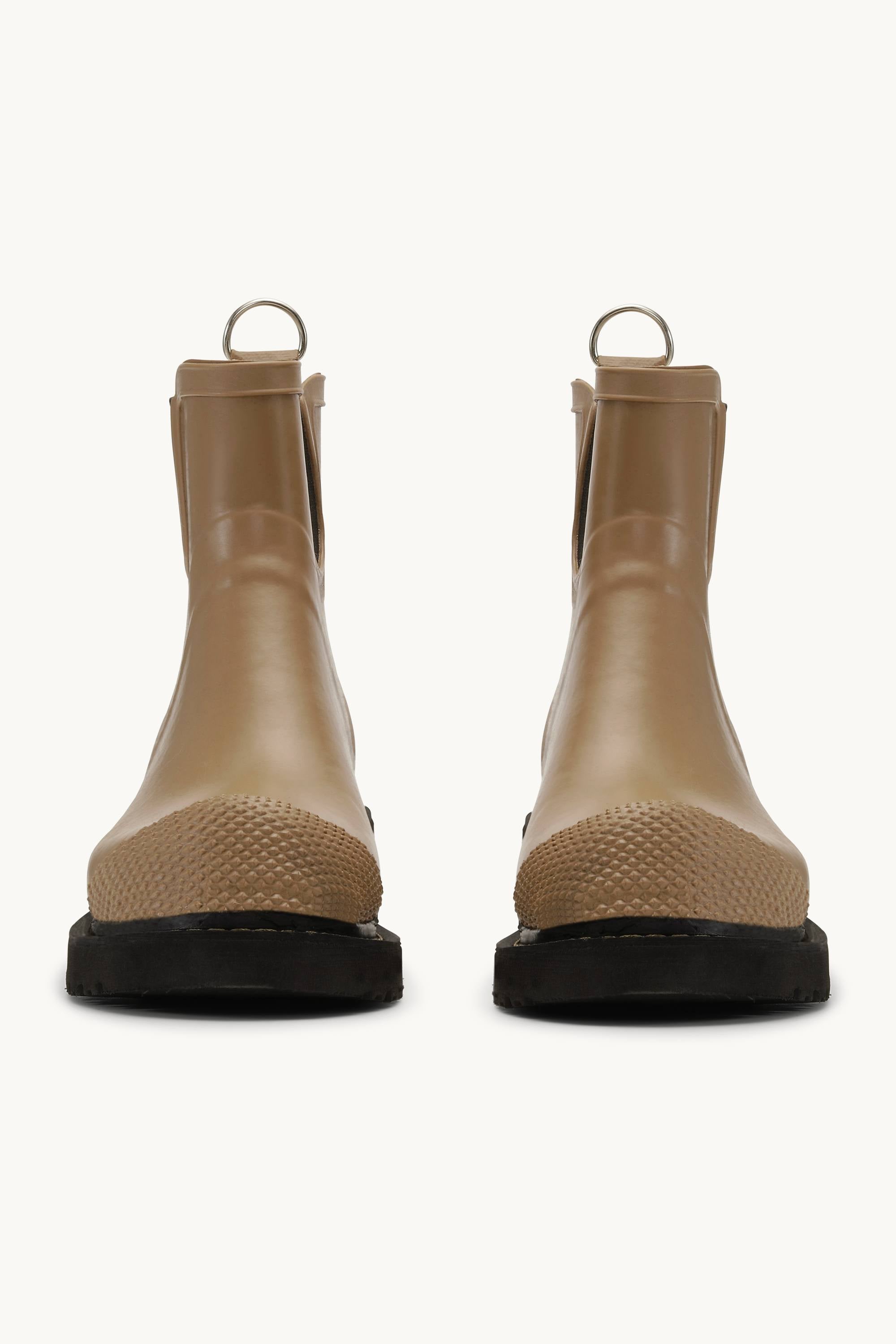 Bottes Courtes En Caoutchouc À Talon Haut - Loutre