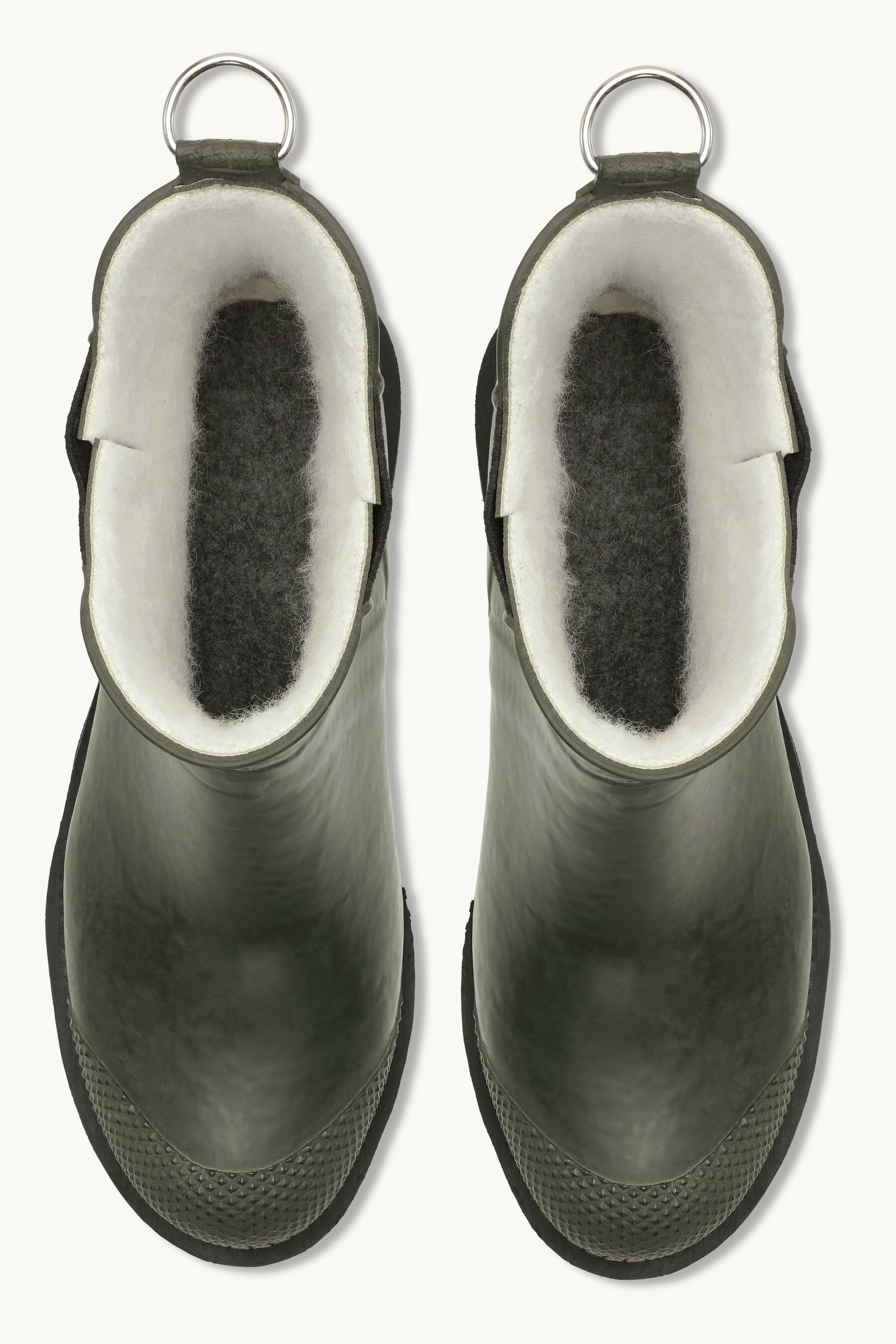 Bottes Courtes En Caoutchouc À Talon Haut - Army
